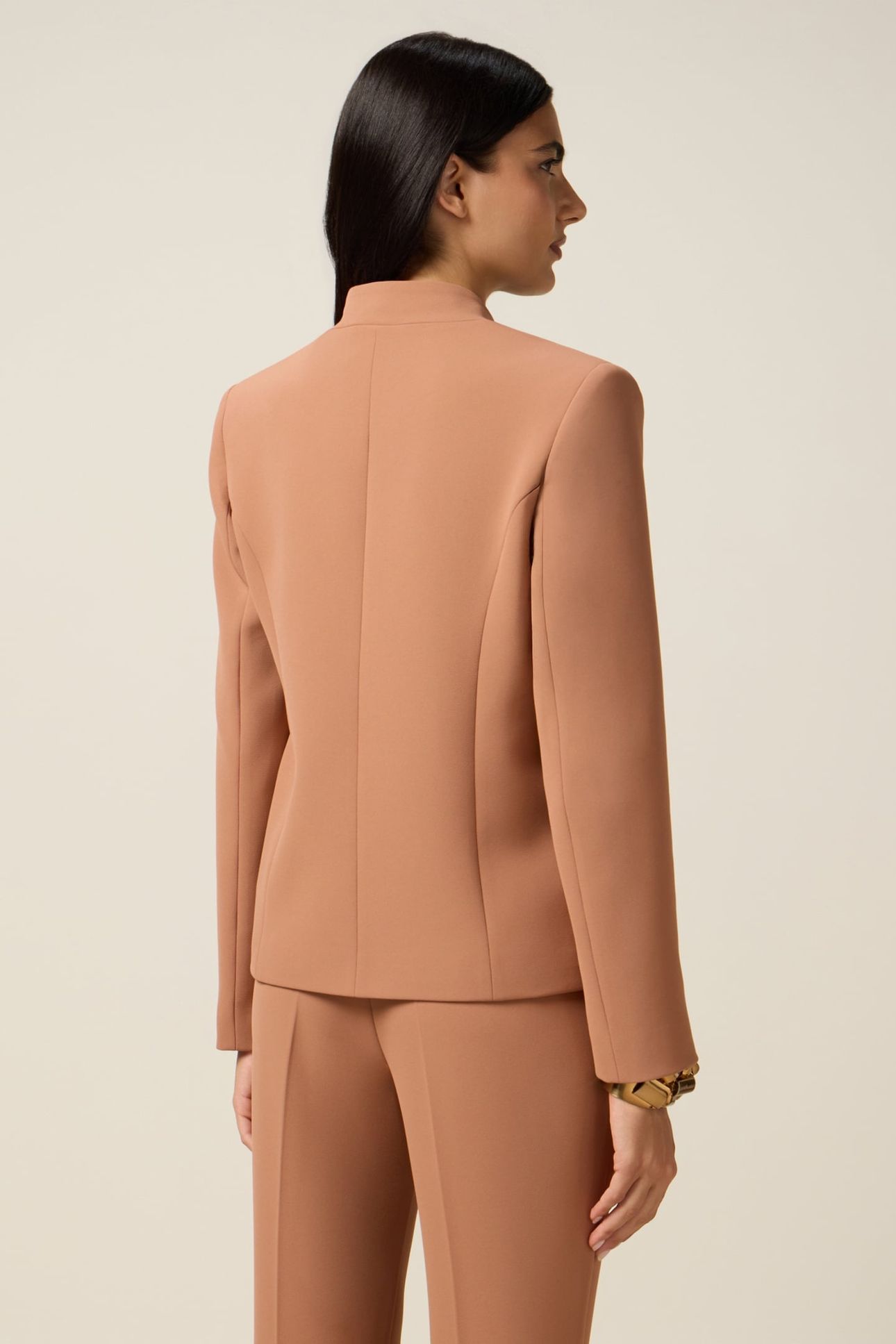 SINGLE-BREASTED BLAZER BROWN 2