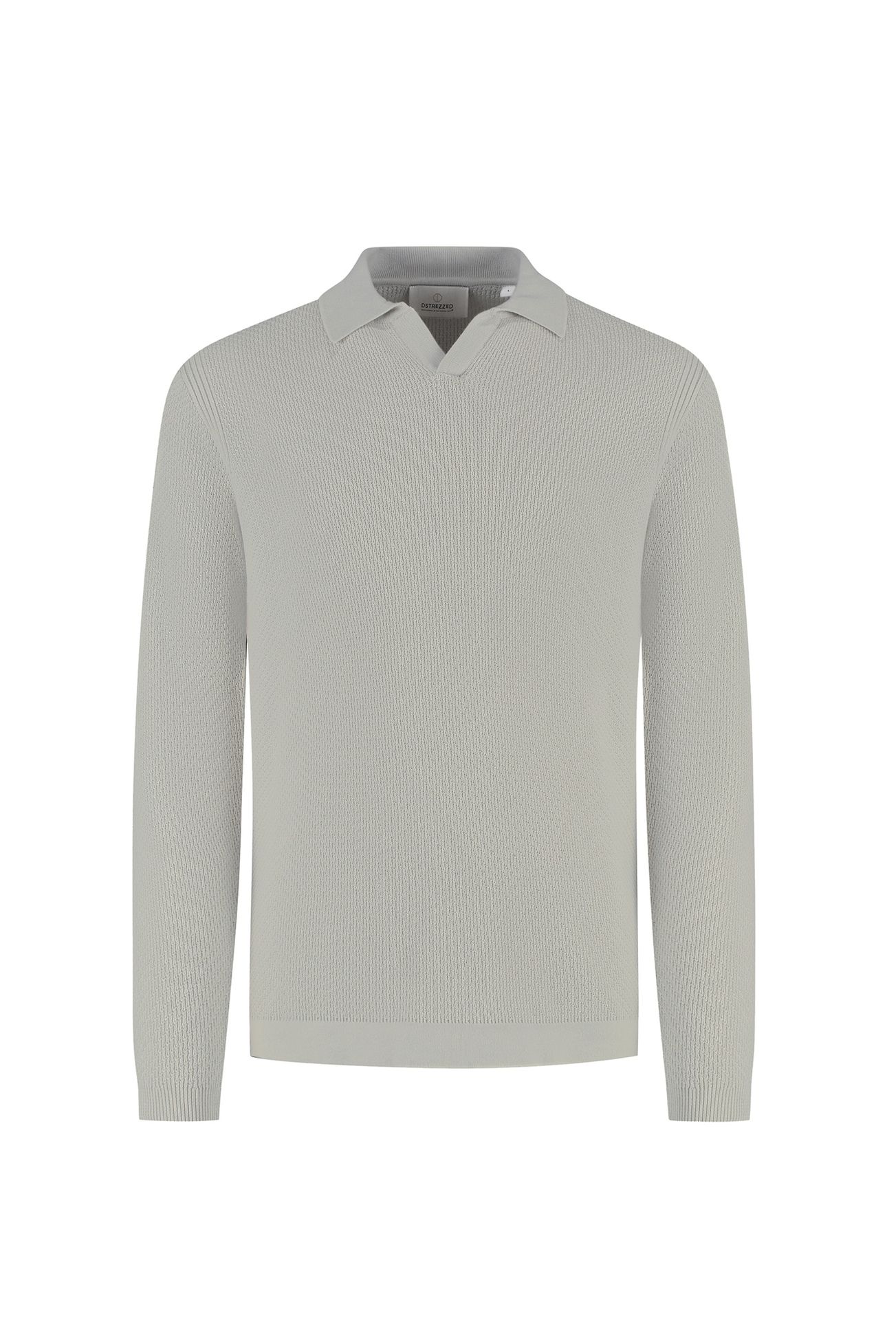 DS_KOSTAS LONGSLEEVE POLO GHOST GREY 3