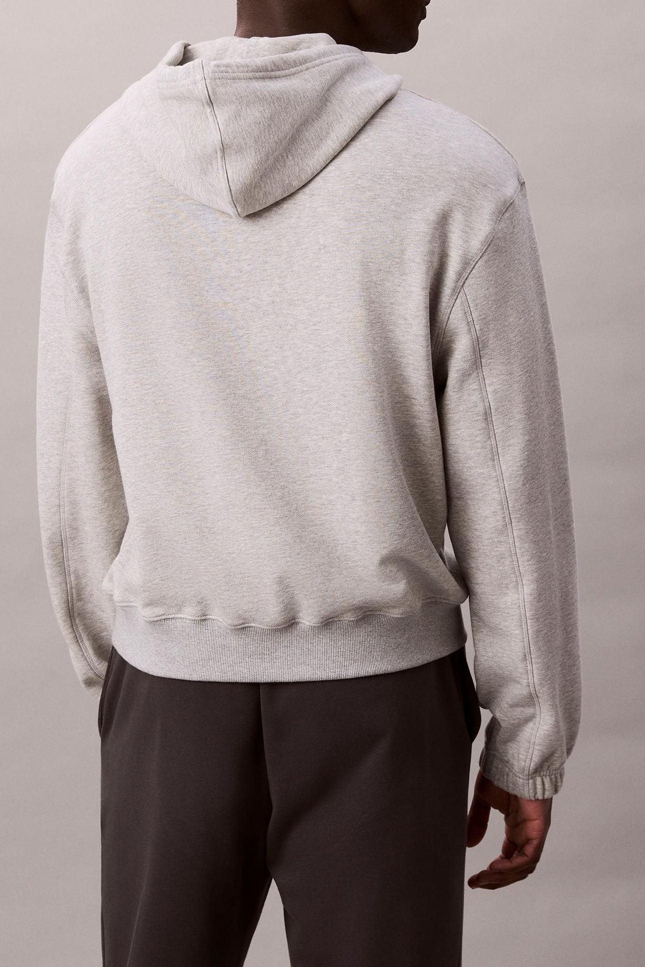 L/S HOODIE GREY HEATHER 2