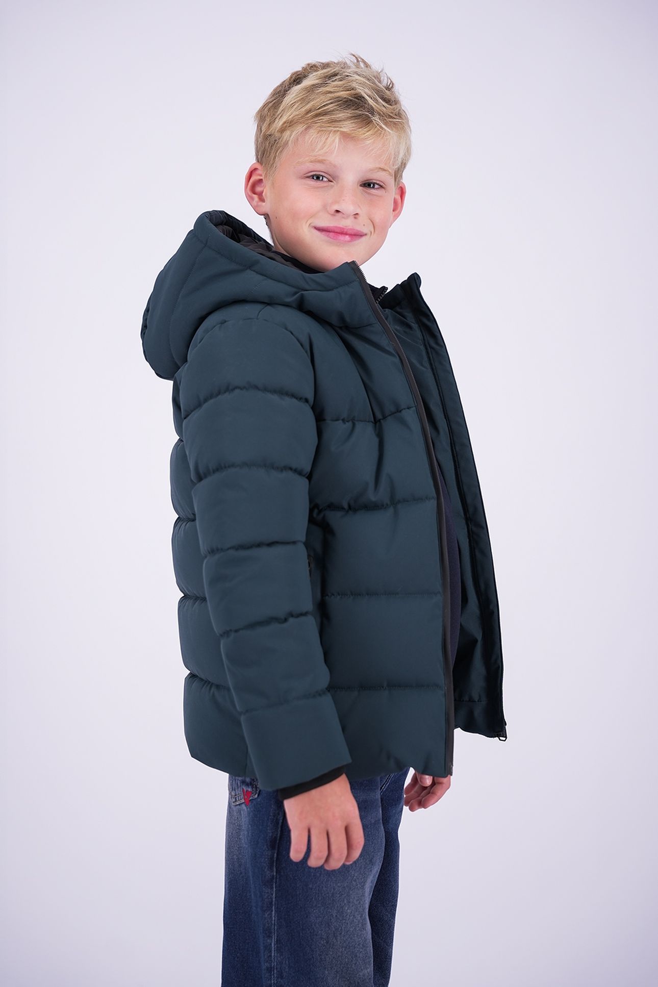 BOYS TALOM JACKET OUTDOOR DARK GREEN 1