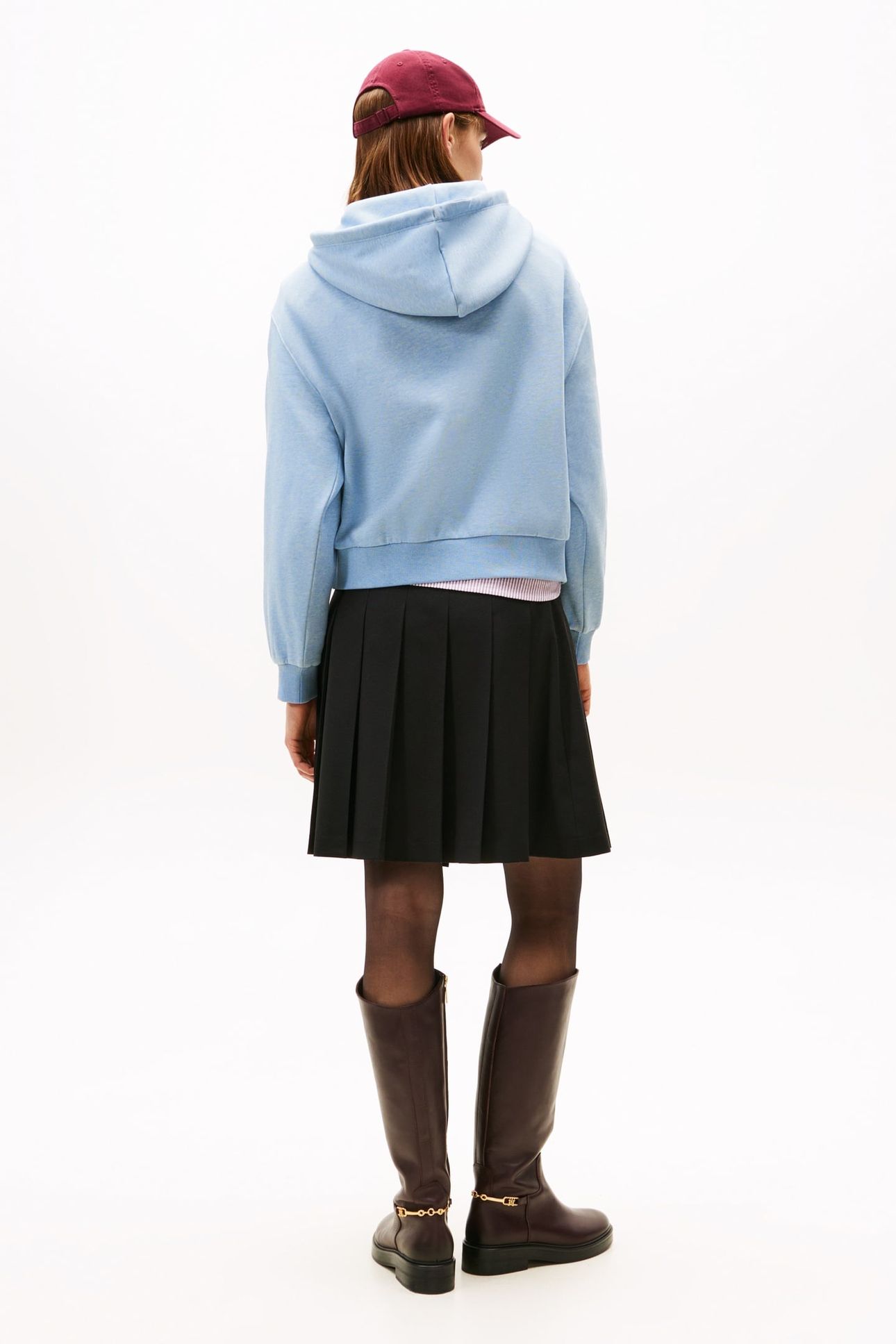 CLASSIC SCRIPT FLEECE BRISK BLUE HEATHER 2