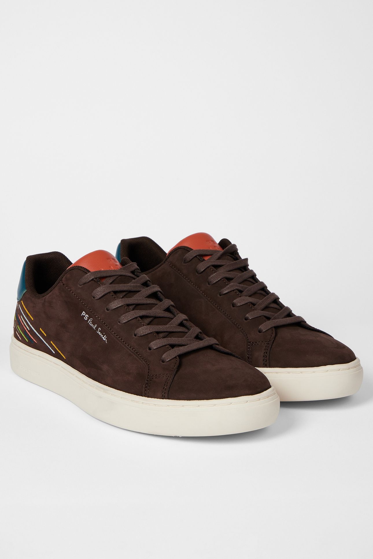 MENS SHOE REX BROWN EMBROIDERY BROWN 3