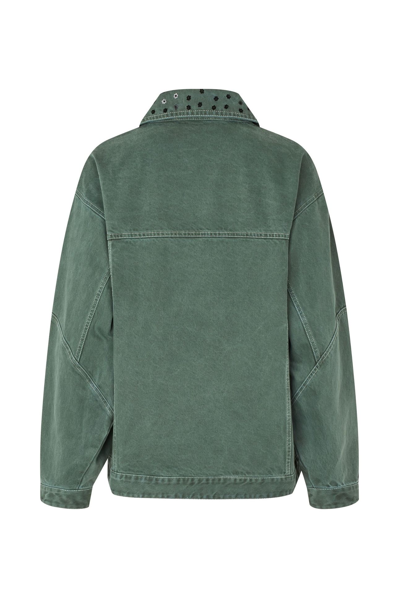 OVERSIZED POCKETS JACKET DARK GREEN 4