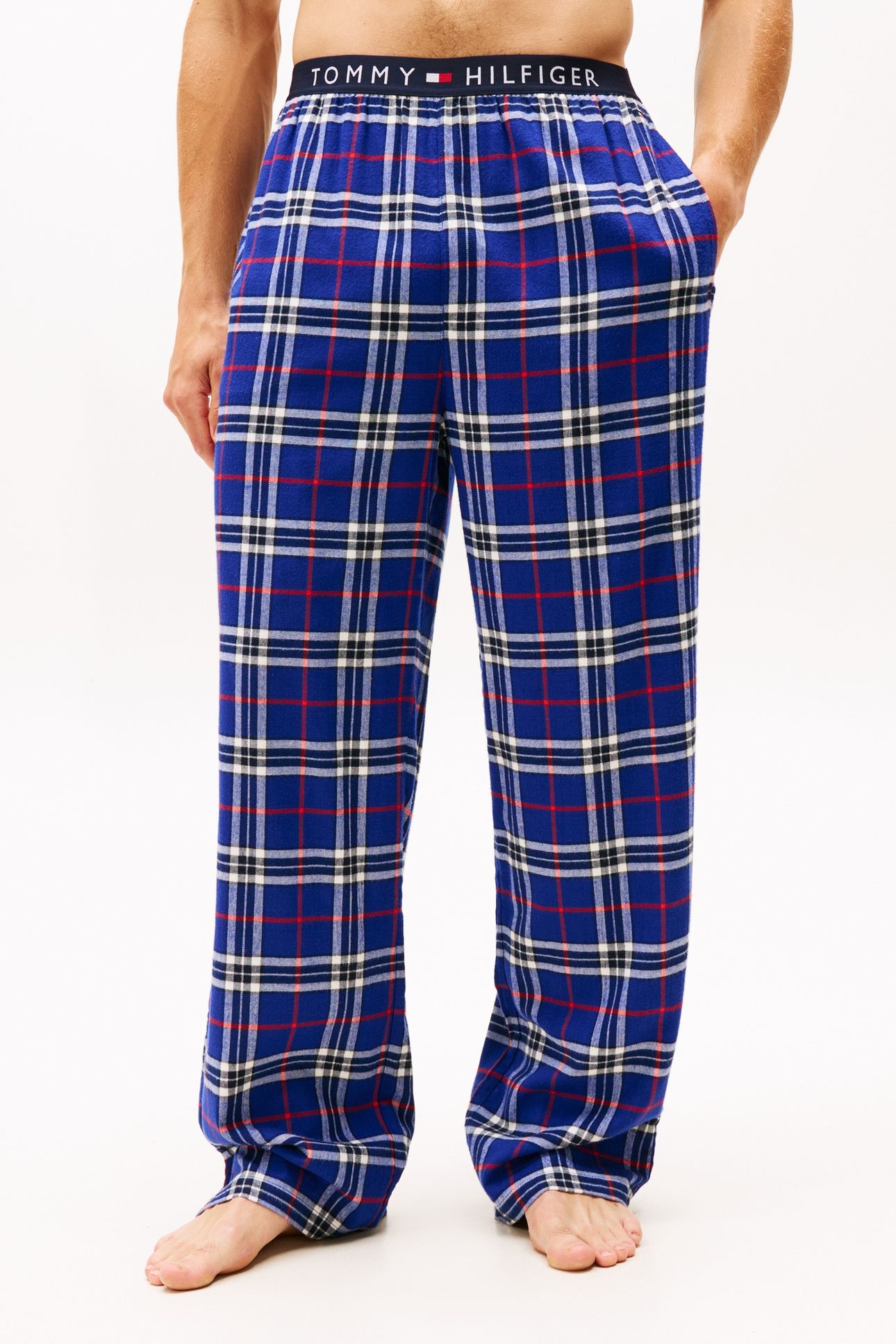 FLANNEL PJ PANT WAIST BLUE REIKER TARTAN 3