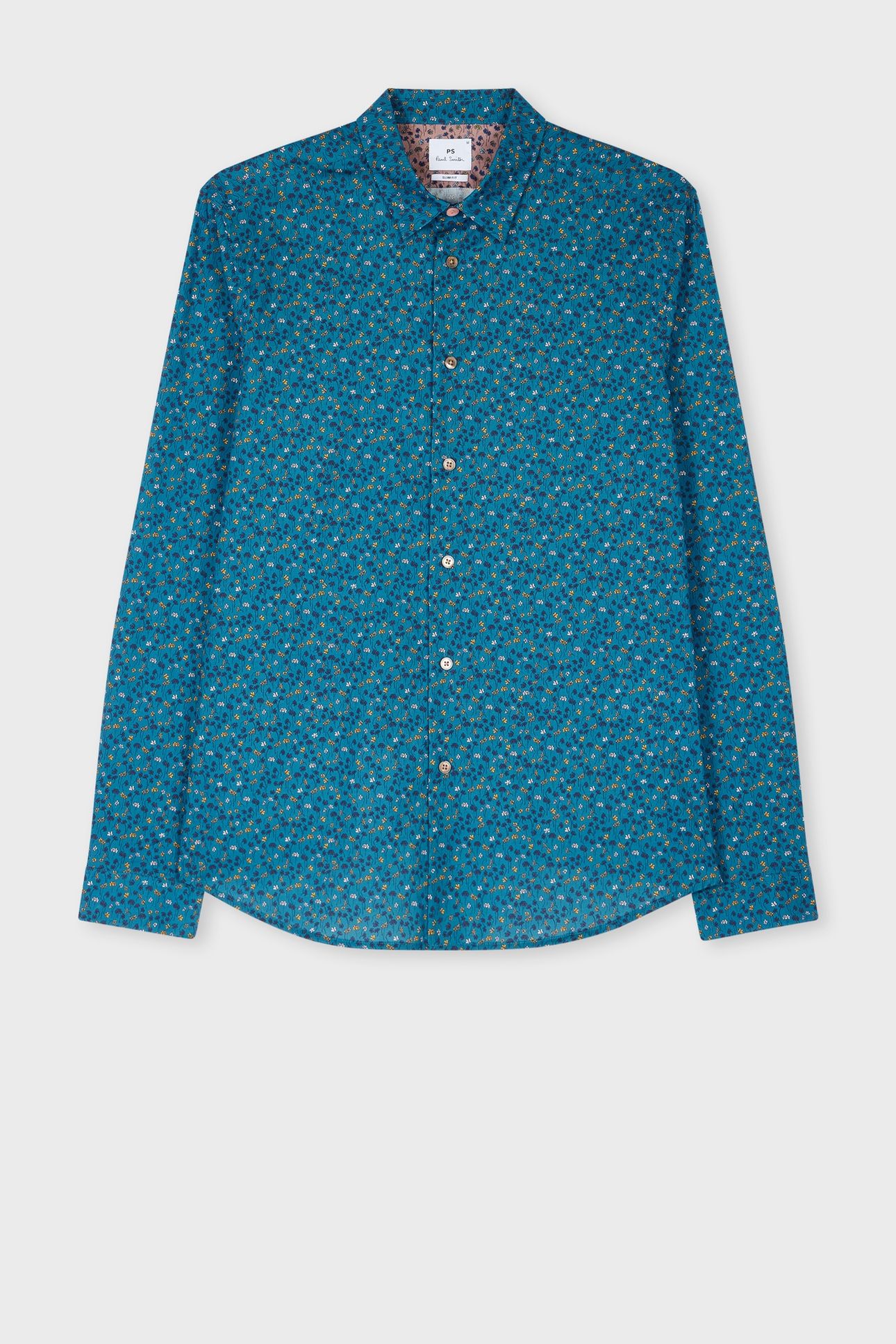 MENS LS SLIM FIT SHIRT COBALT BLUE 4