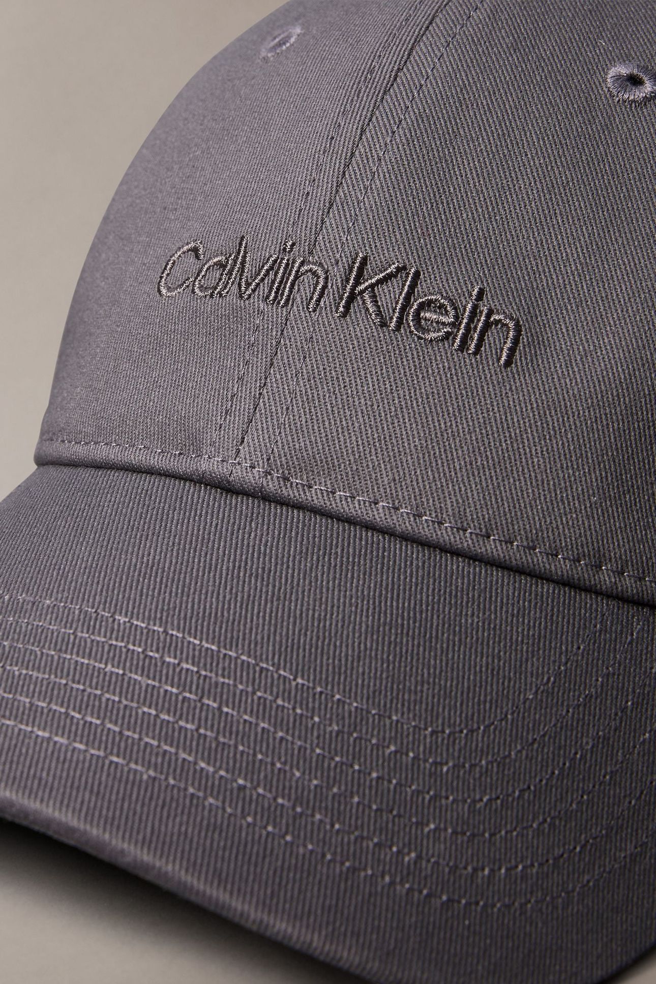 LOGO EMBROIDERY BASEBALL CAP GRANITE GRAY 3