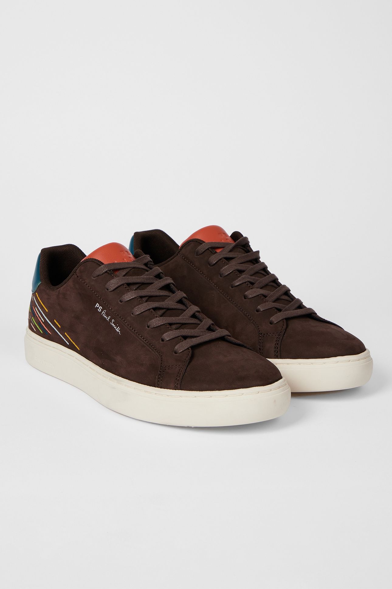 MENS SHOE REX BROWN EMBROIDERY BROWN 5