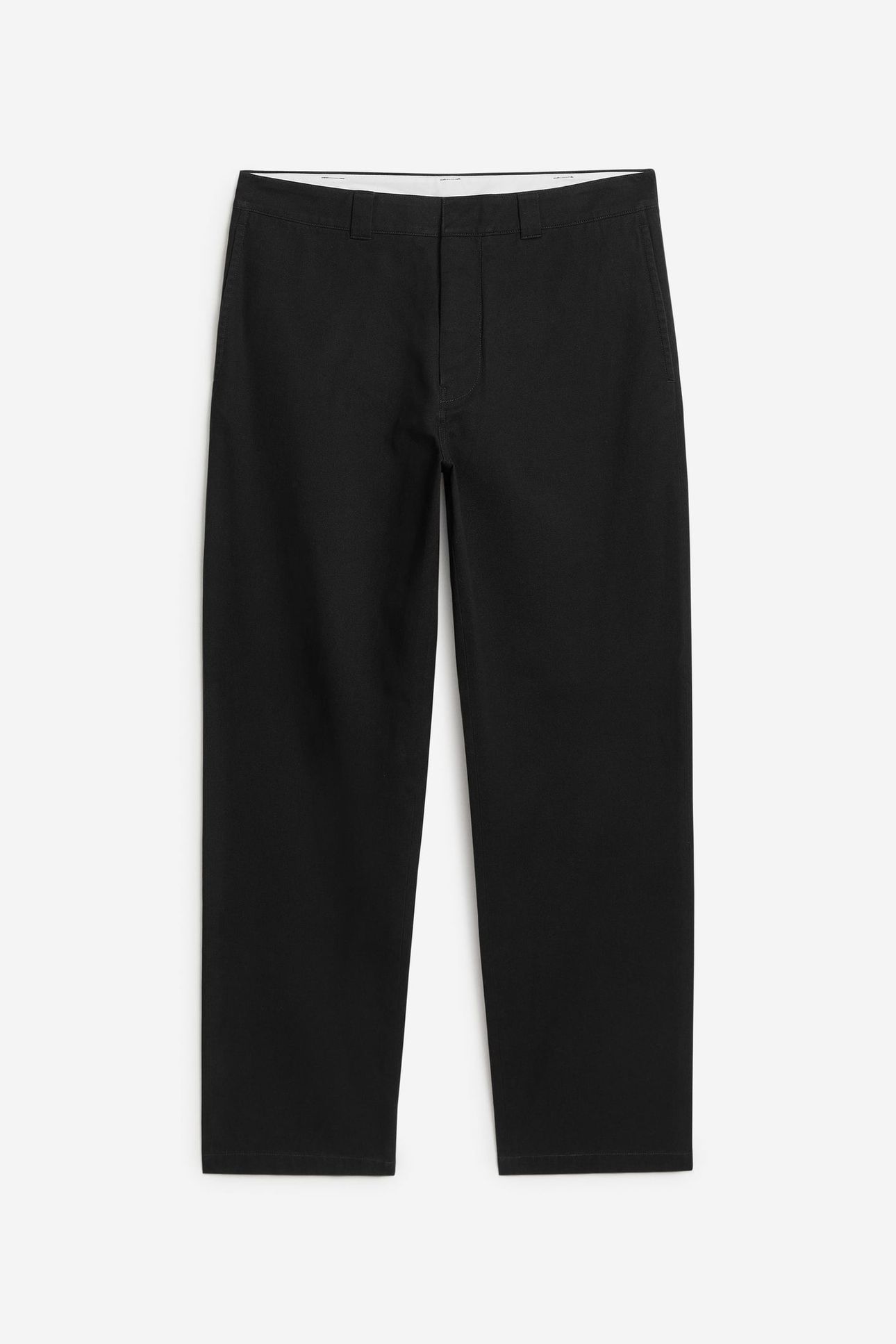 EMIL LOOSE TWILL TROUSERS BLACK 3