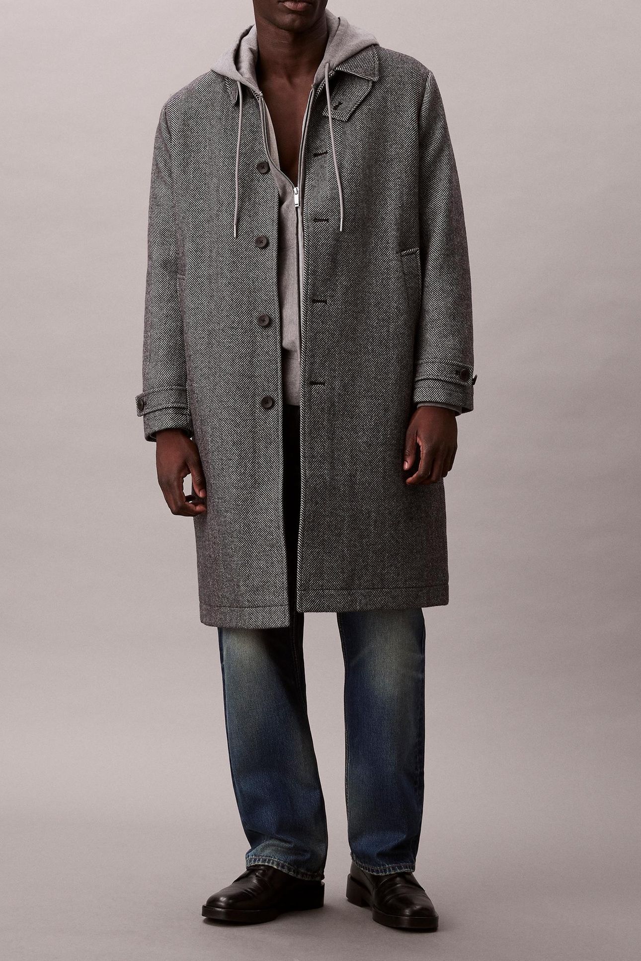 LS TECH WOOL BLEND COAT BLACK 3