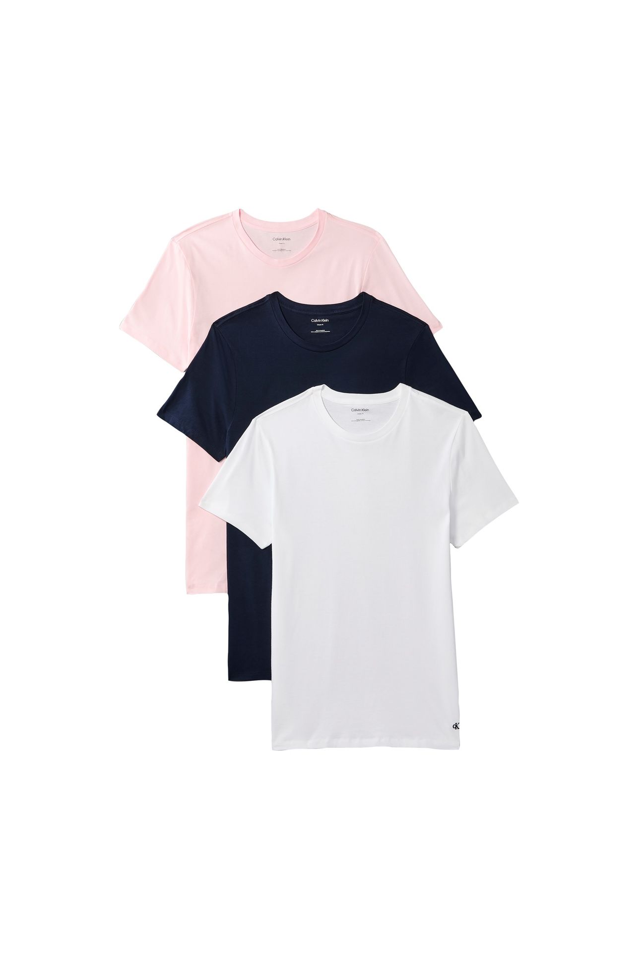 S/S CREW NECK 3-PACK HORIZON PINK/SHORELINE/WHITE 1