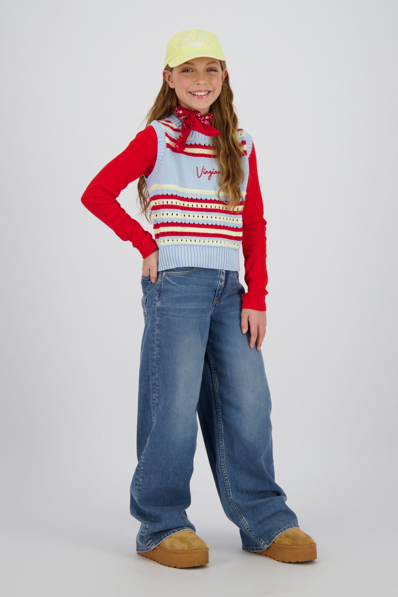 GIRLS MINNY PULLOVER ICE LIGHT BLUE 1