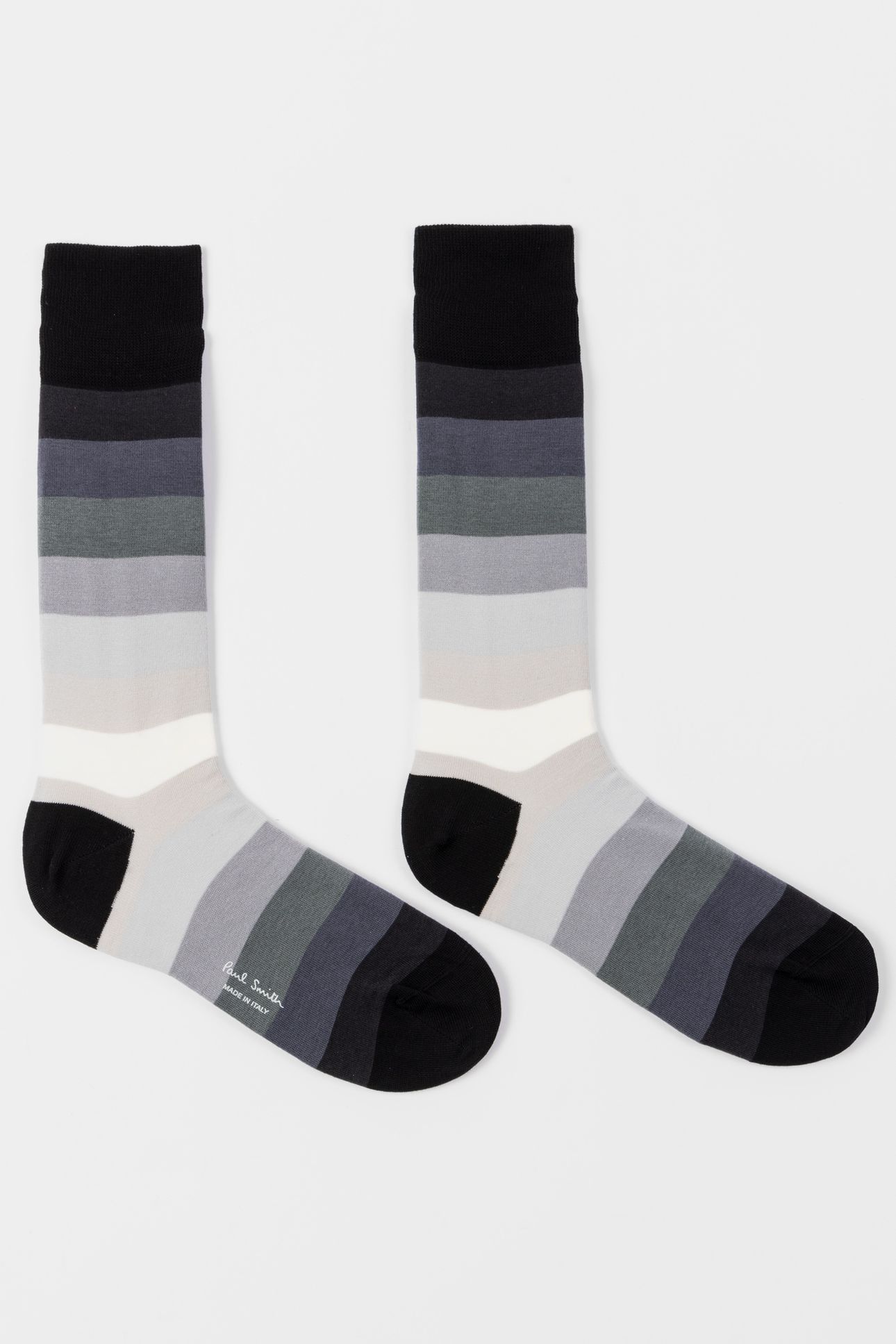 MEN SOCK ERWIN STRIPE BLACK 5