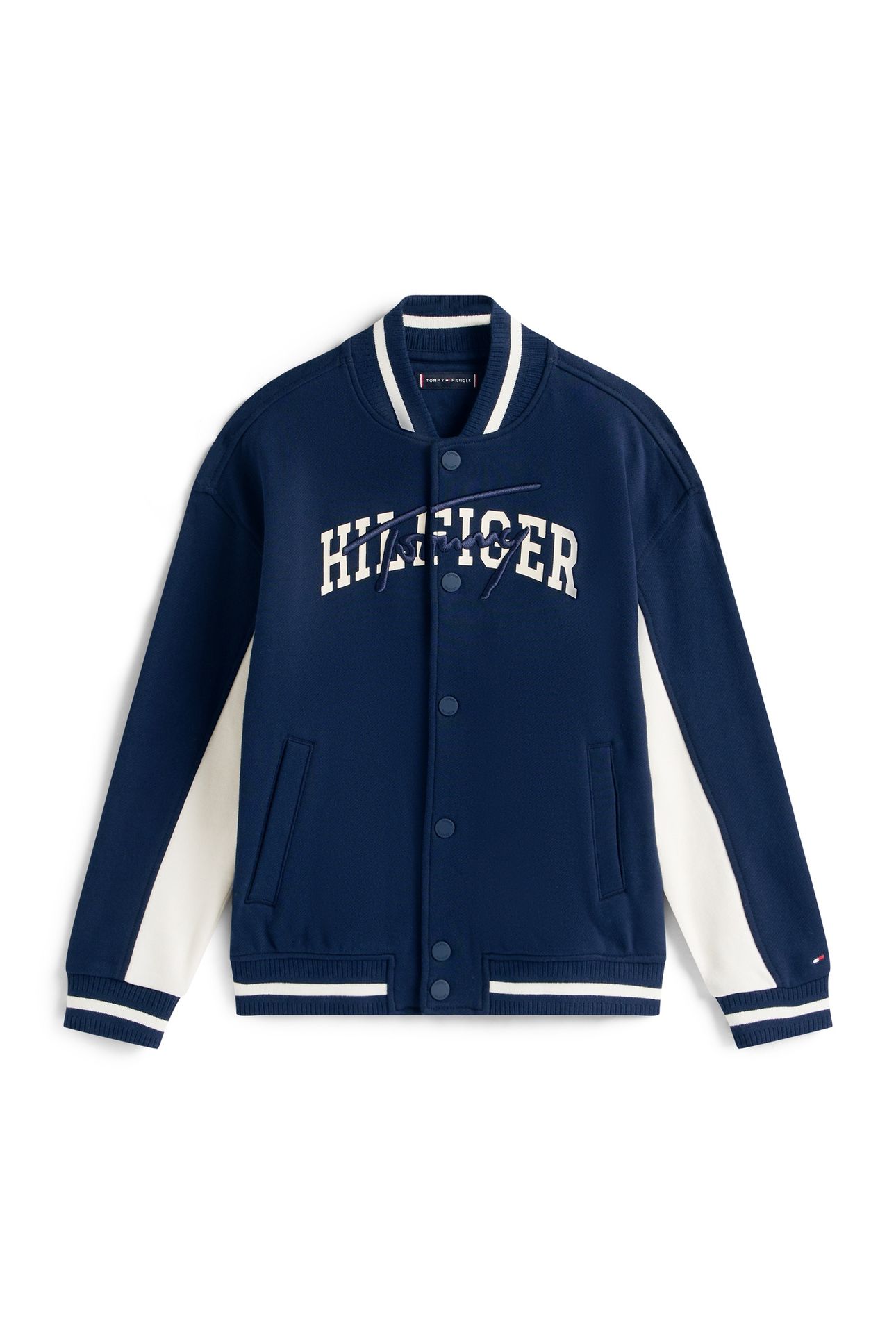 BOYS TH MIXED GRAPHIC BOMBER DARK NIGHT NAVY 4