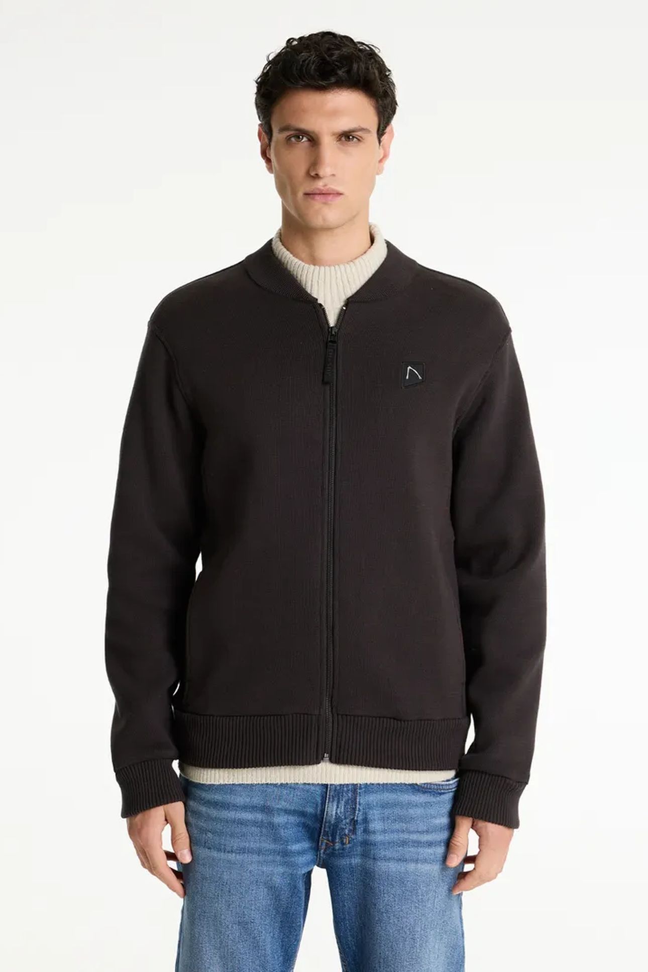 CARDIGAN KNIT NASH BOMBER ESPRESSO 1