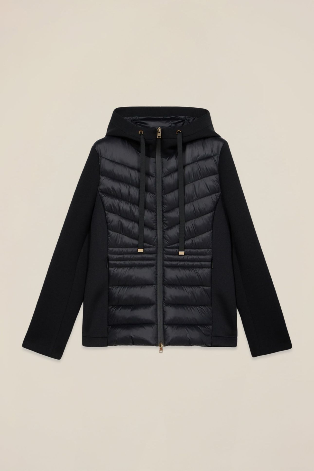LIGHTWEIGHT DOWN JACKET WITH SCUBA DETAILS BLACK 3