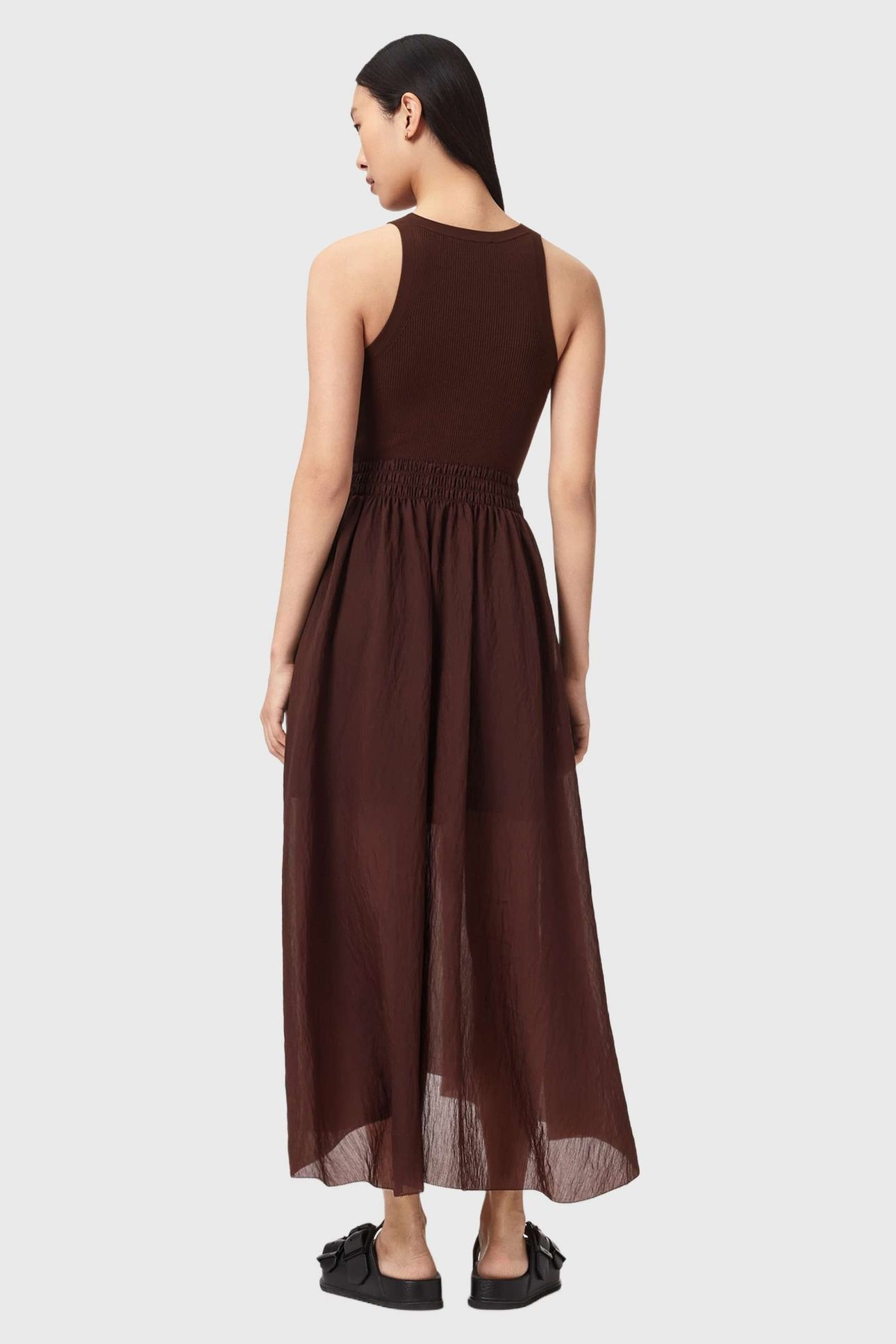 ZENIA DRESS BITTER BROWN 2