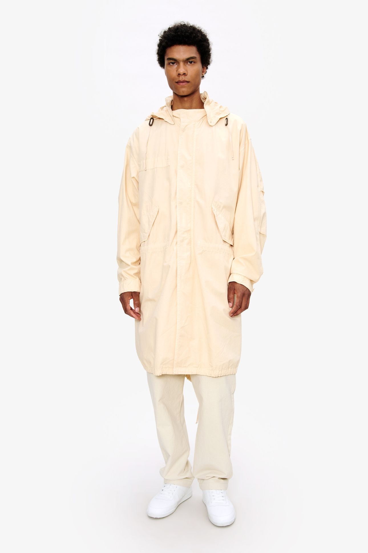 UNISEX PARKA MILITARY ECRU 1