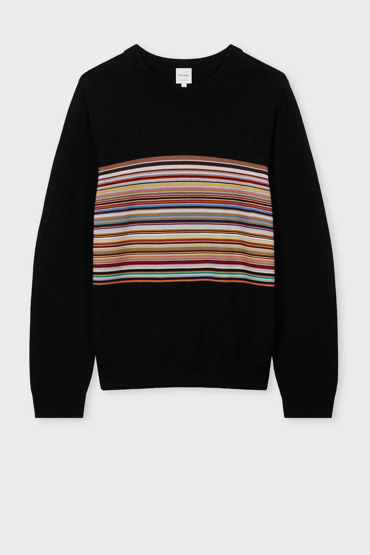 MENS SWEATER CREW NECK BLACK 4
