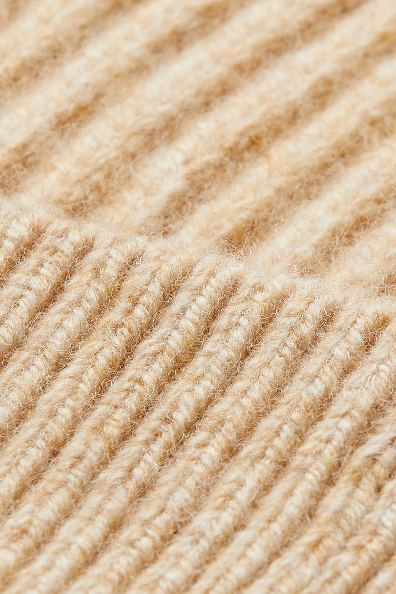 CK METAL WOOL BEANIE BEIGE HEATHER 5