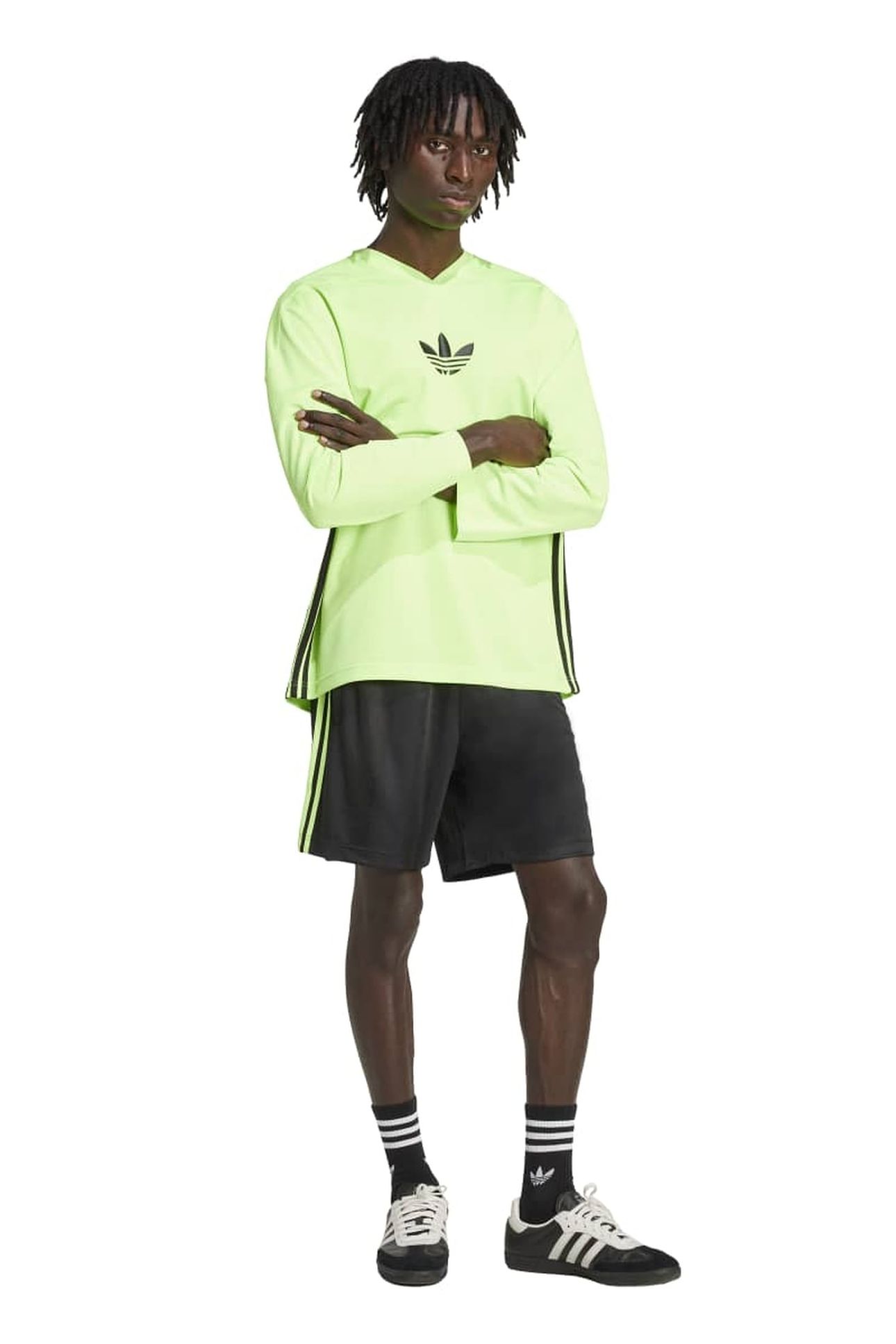UNISEX MESH LS SIGNAL GREEN 6
