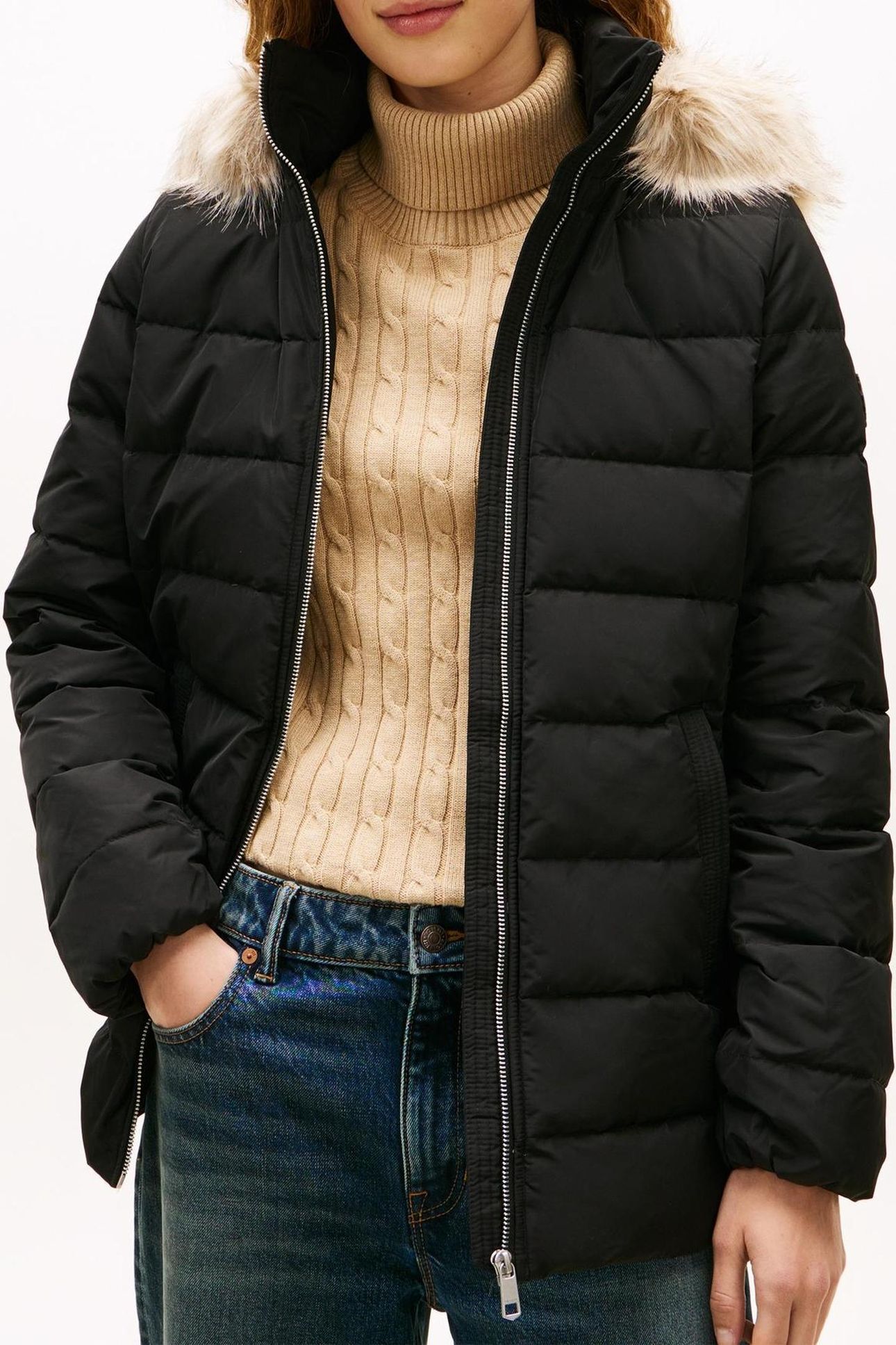 MW DOWN SLIM JACKET BLACK 1