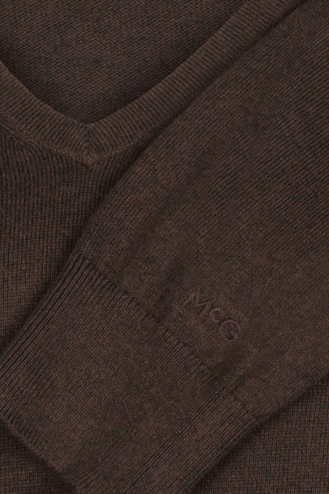 V-NECK SWEATER CHOCOLATE BROWN 6