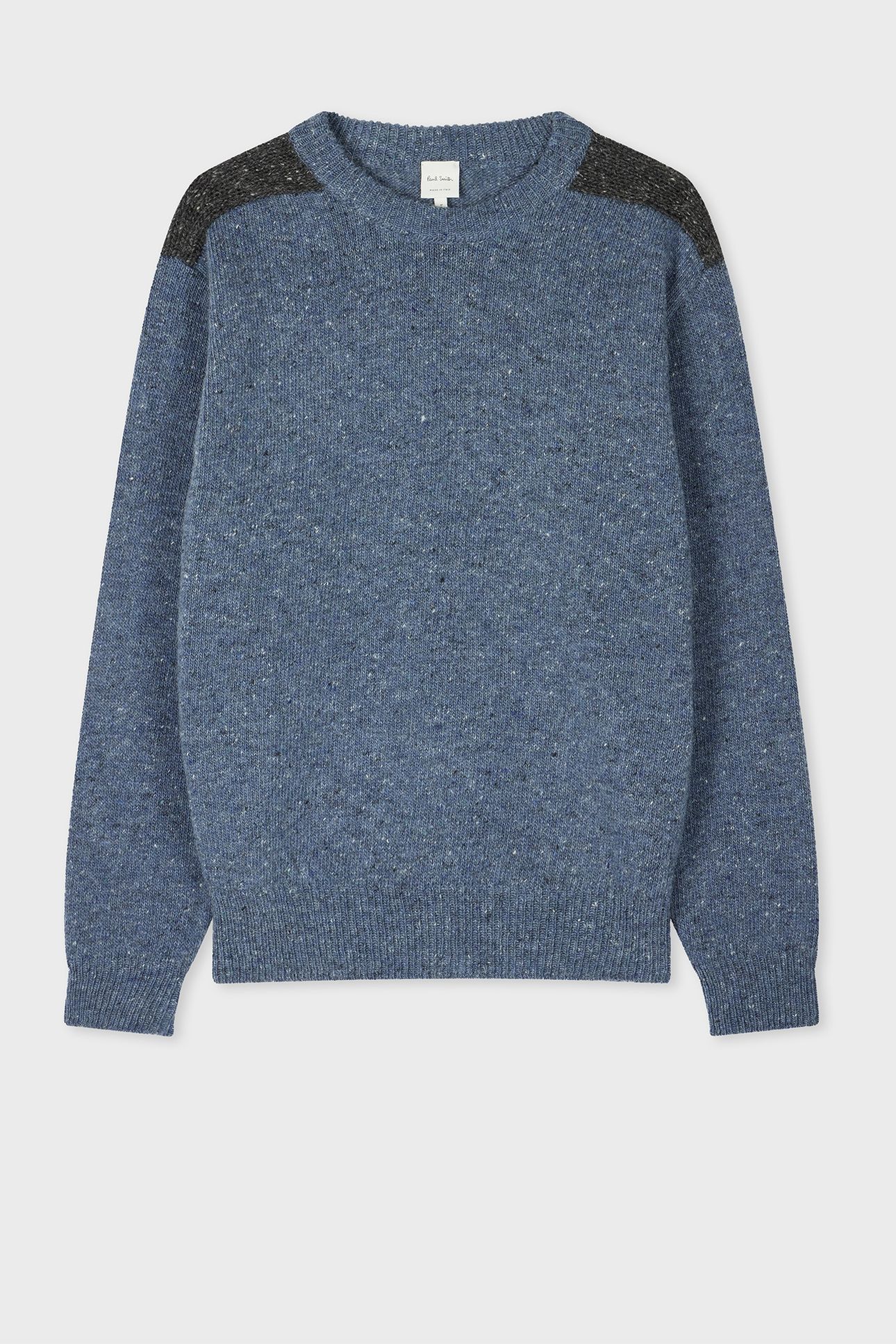 MENS SWEATER CREW NECK GREYISH BLUE 3