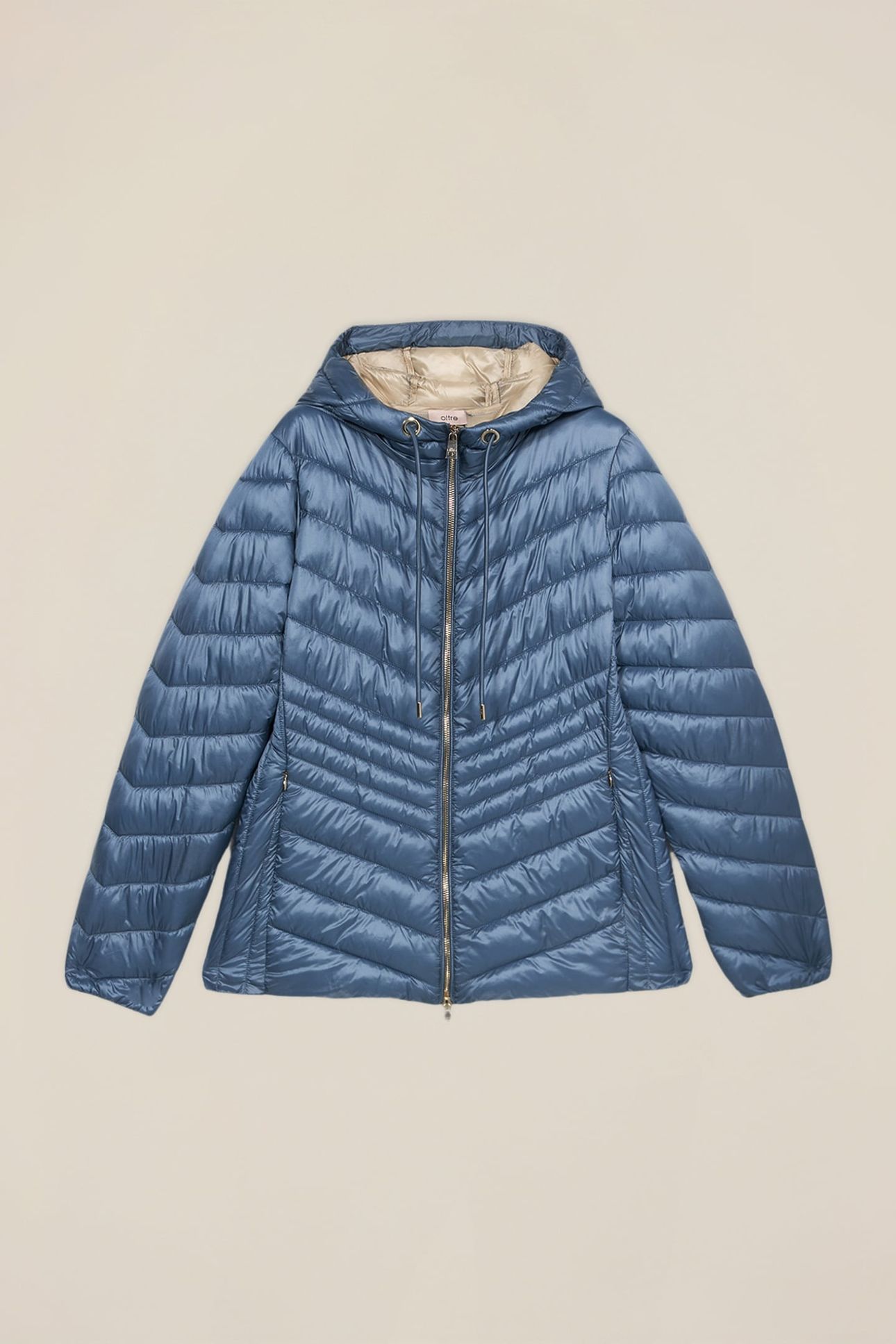 LIGHTWEIGHT HOODED DOWN JACKET LIGHT BLUE 3