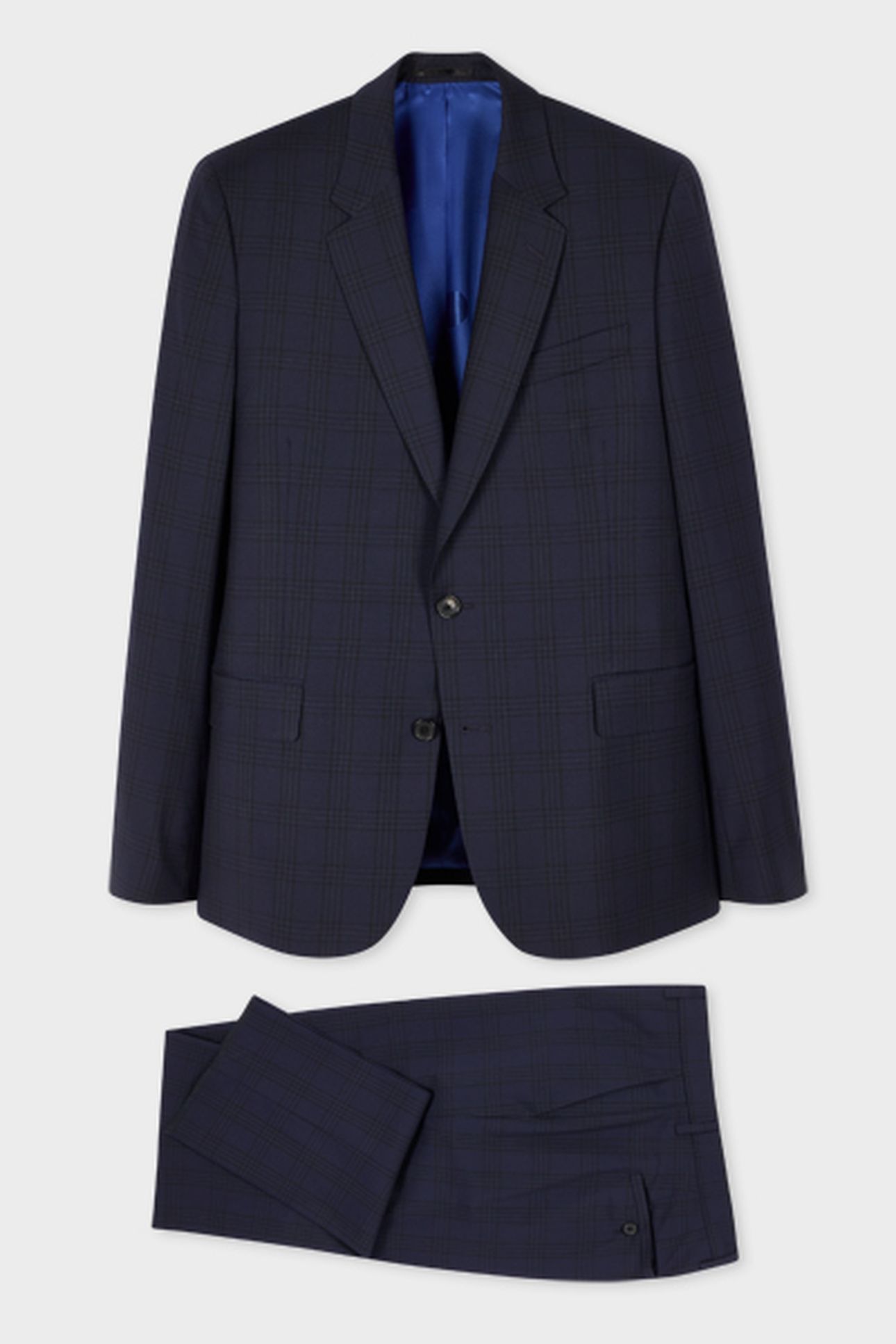 MENS TAILORED FIT 2BTN SUIT VERY DARK NAVY 7