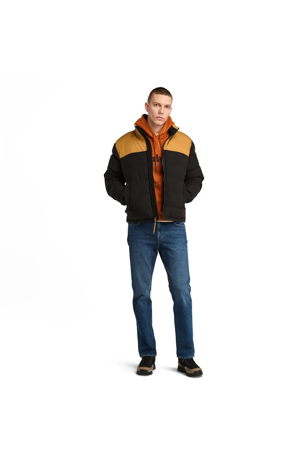 WELCH MOUNTAIN DURABLE WATER REPELLENT PUFFER JACKET WHEAT/B 4