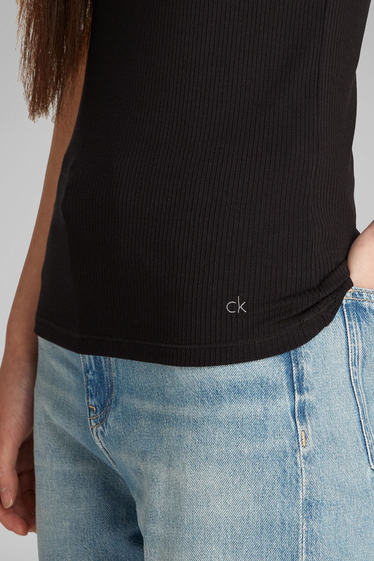MODAL RIB TANK TOP BLACK 6