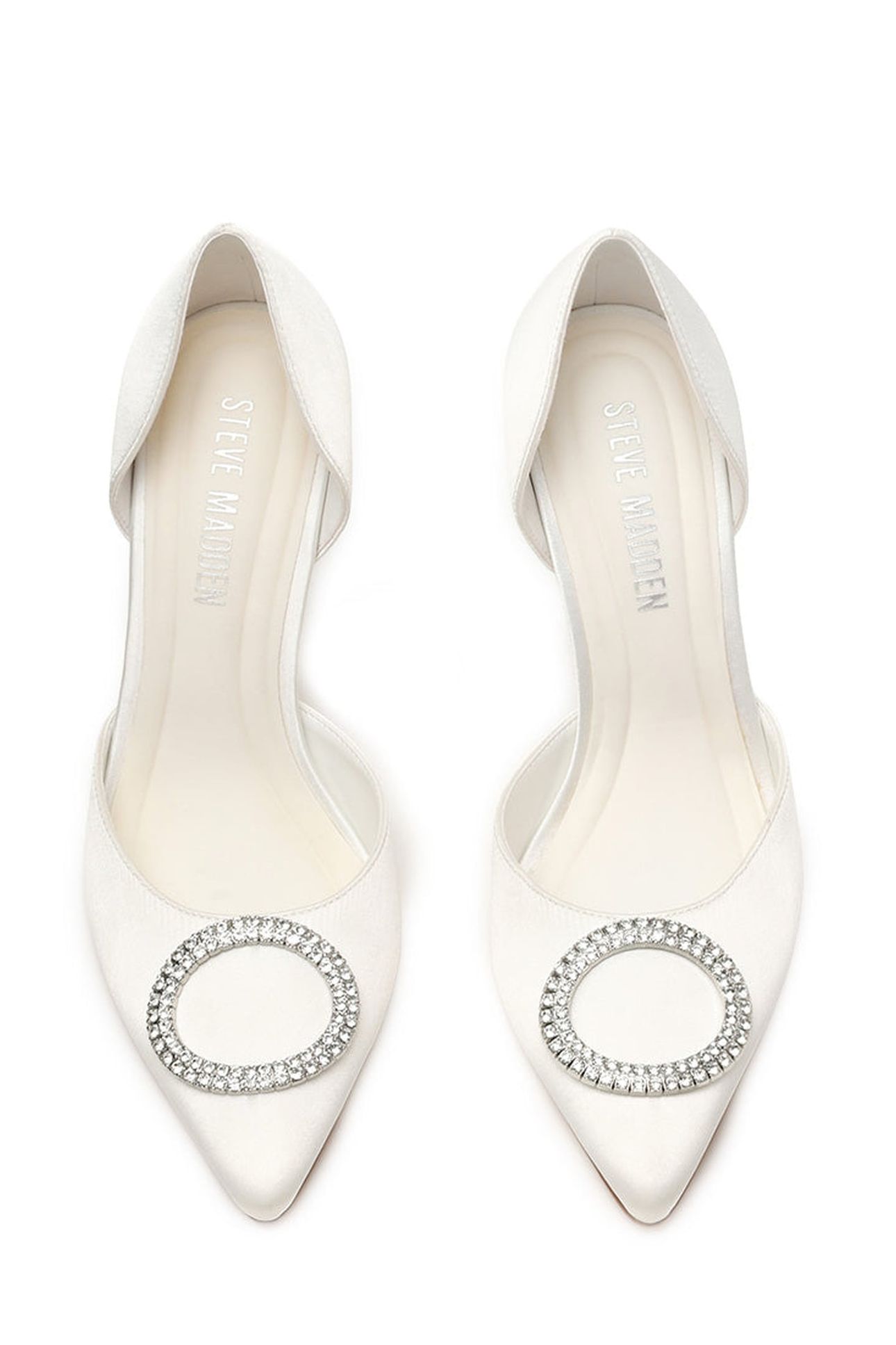 SPARKLING PUMPS IVORY SATIN 3