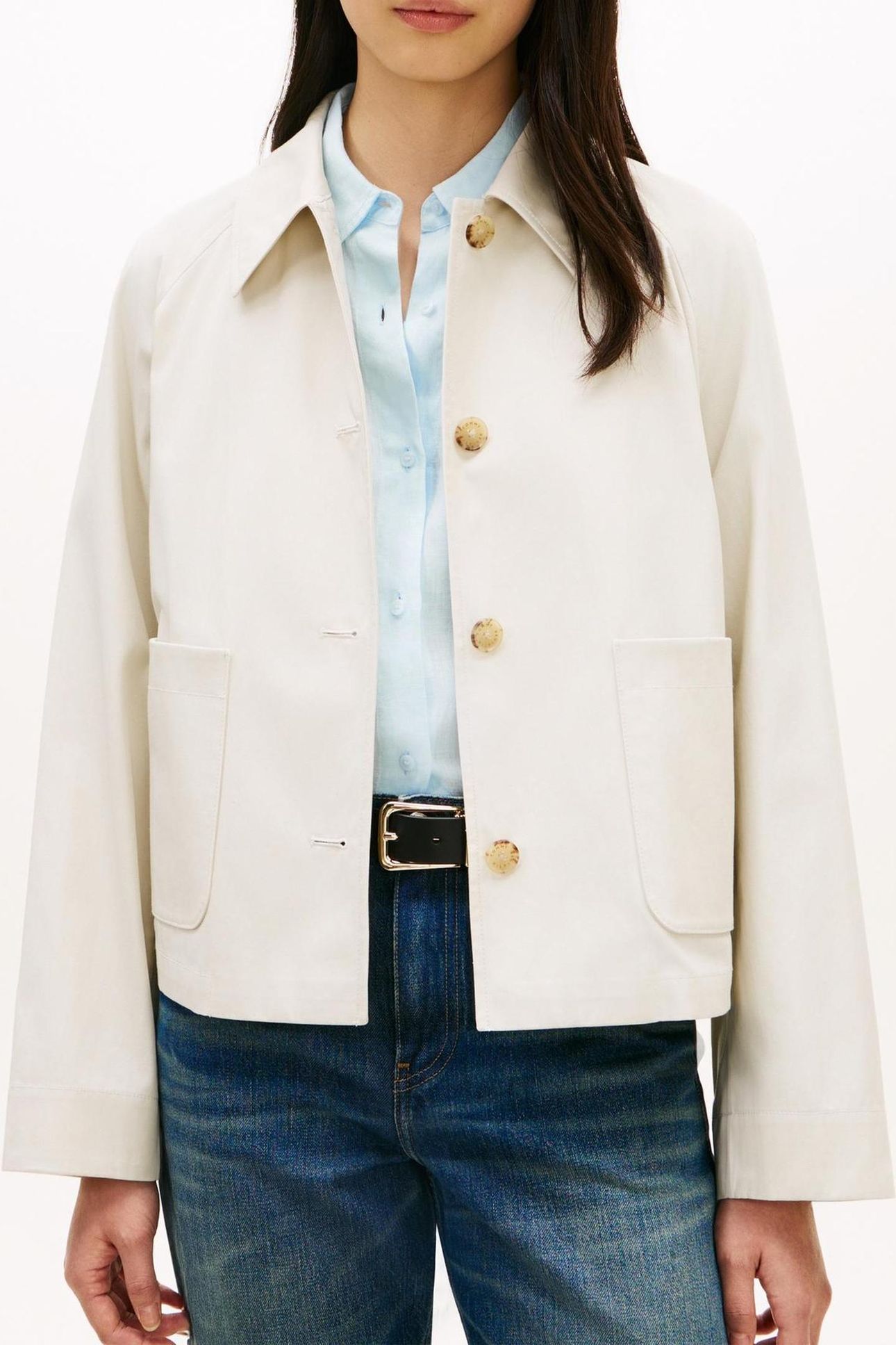 COTTON SHORT JACKET LIGHT SILT 1