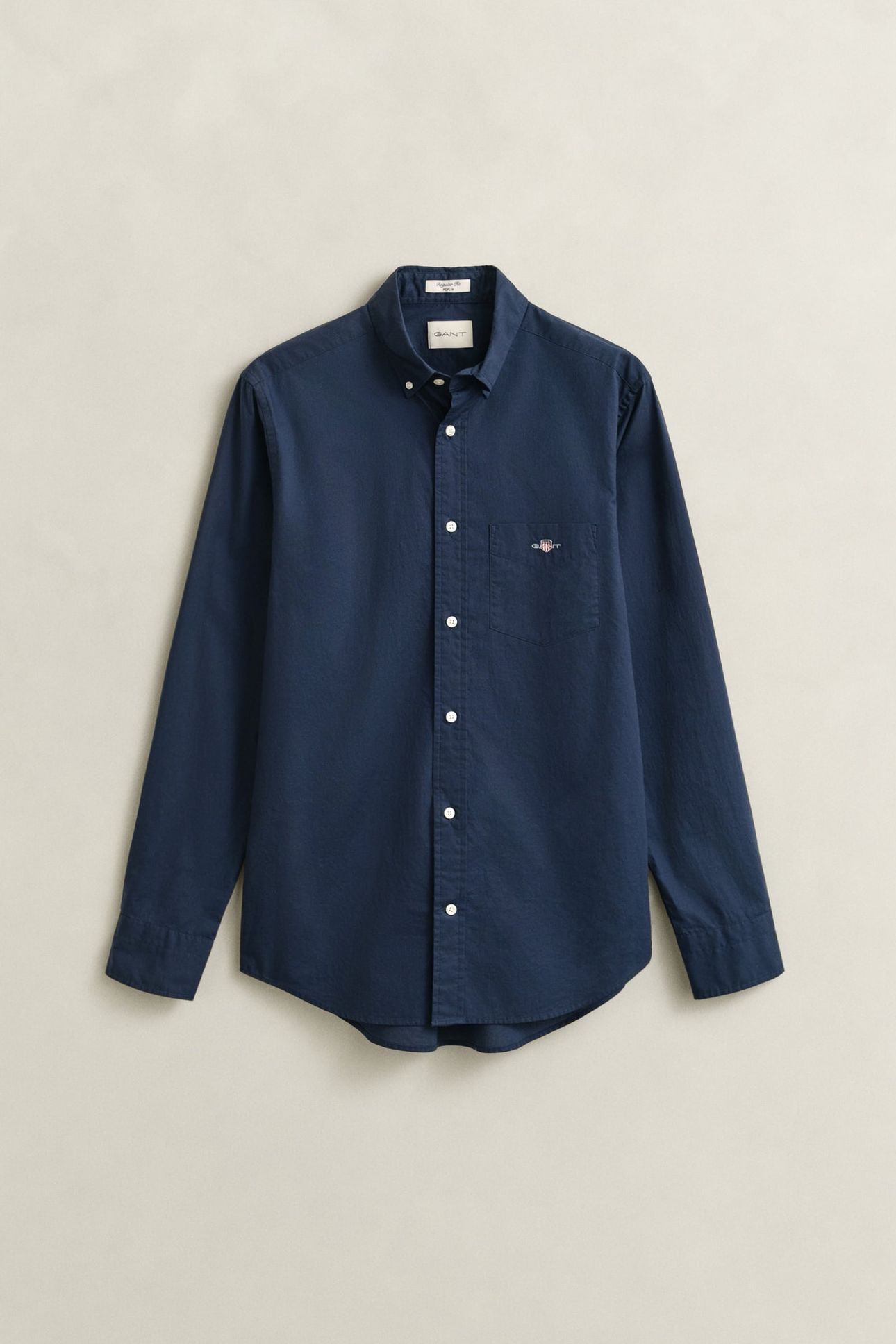 REG CLASSIC POPLIN SHIRT MARINE 4