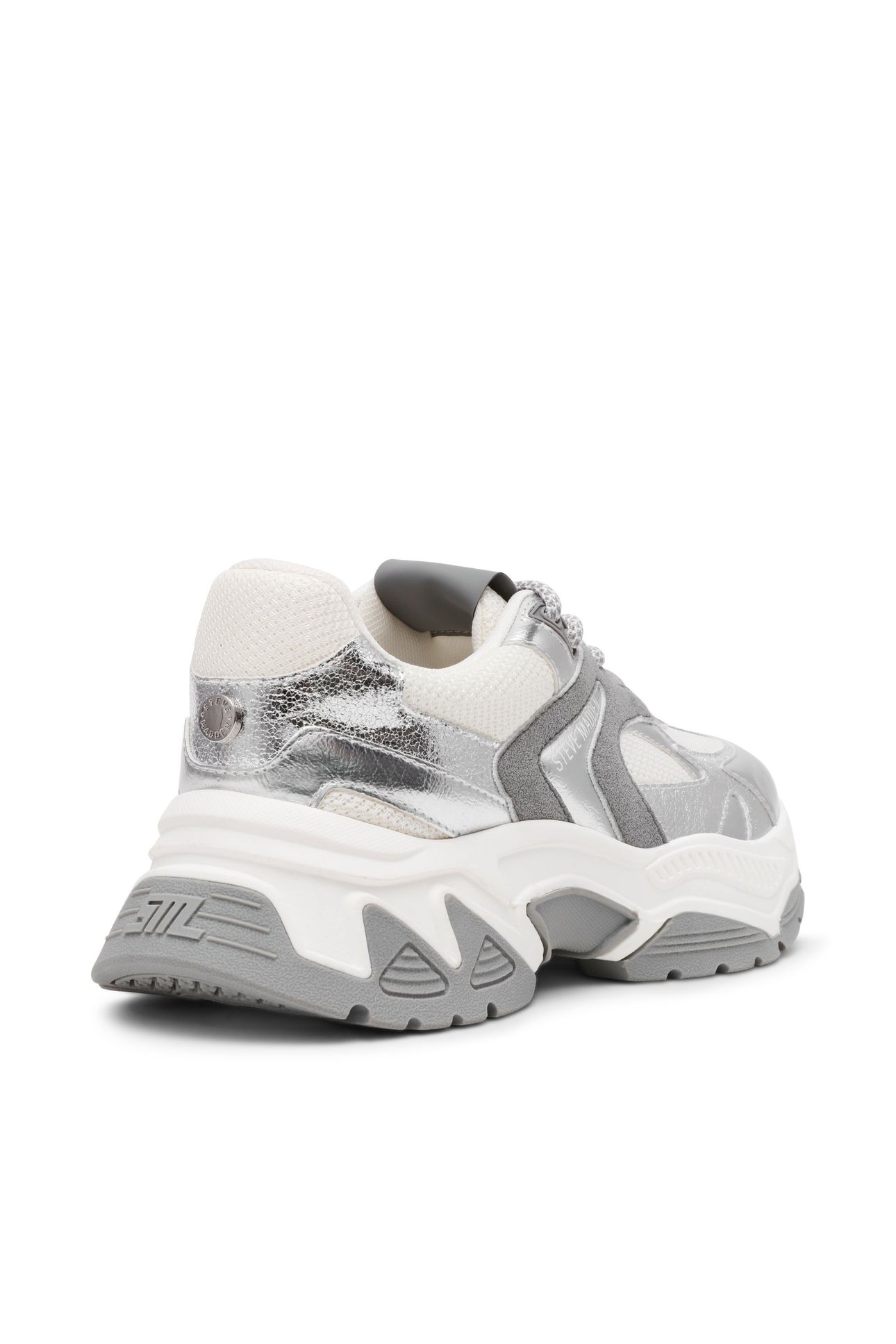 AMPLE SNEAKERS SILVER/WHT 4