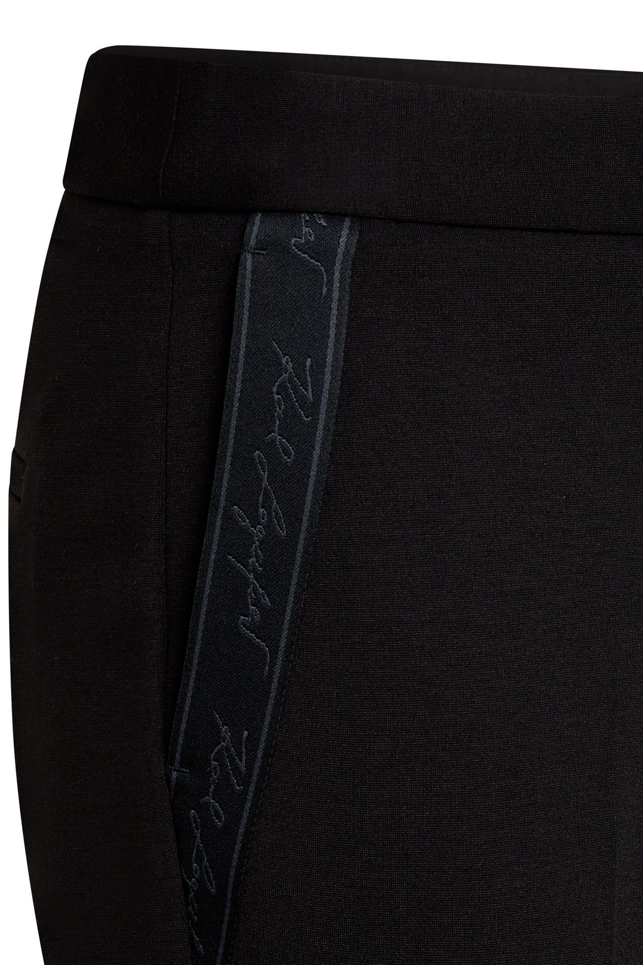 PUNTO PANTS WITH SLITS BLACK 5