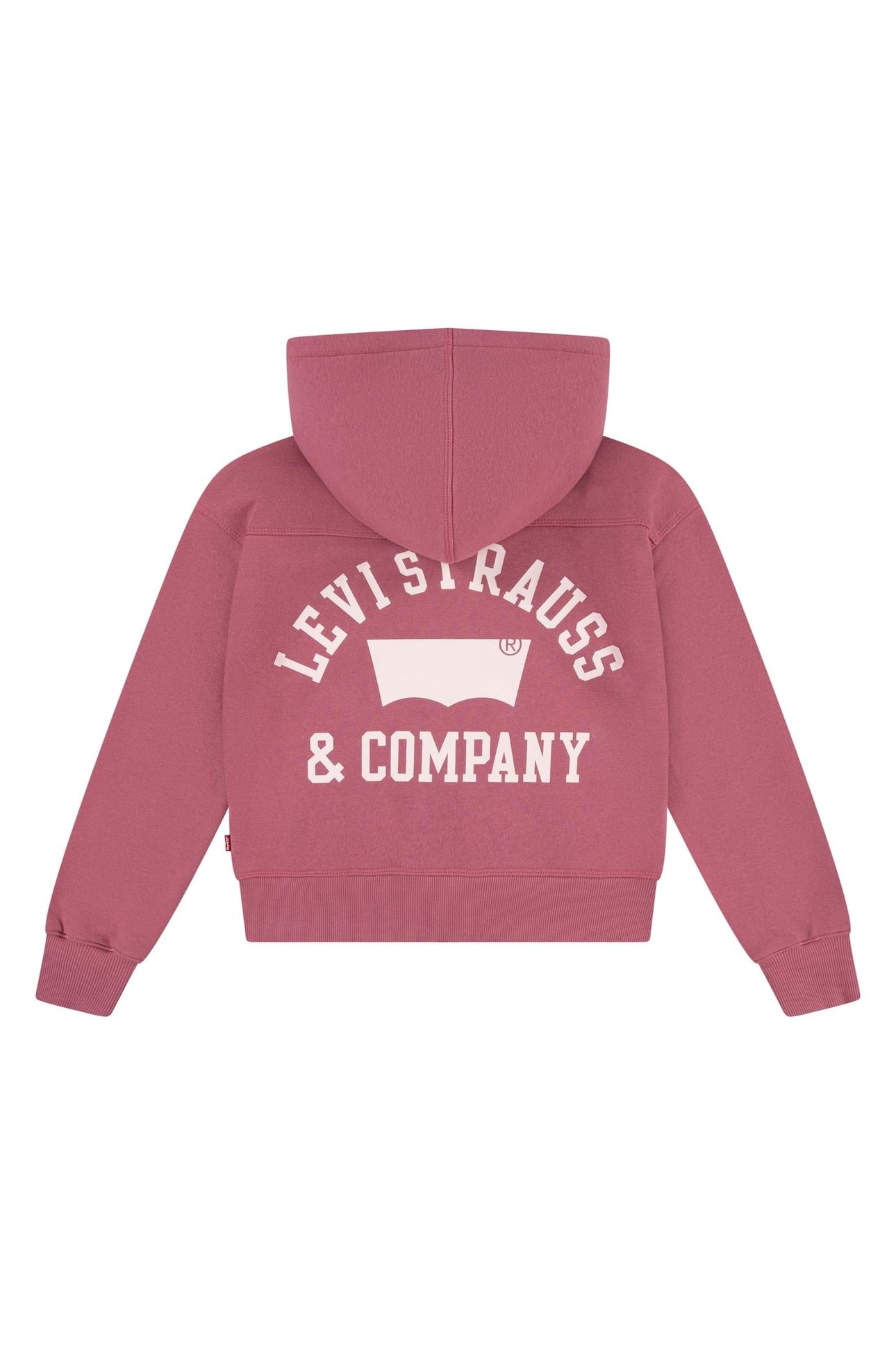 GIRLS FULL ZIP HOODIE ROSE WINE 2