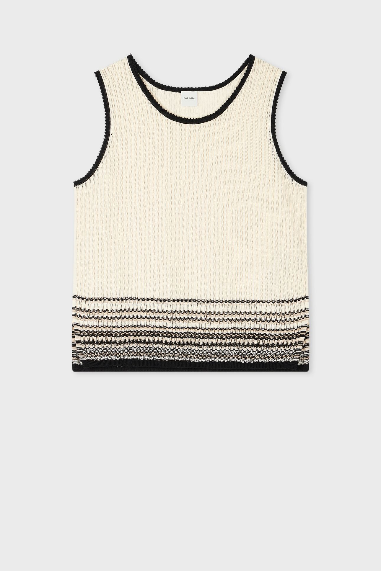WOMENS KNITTED VEST ICE WHITE 6