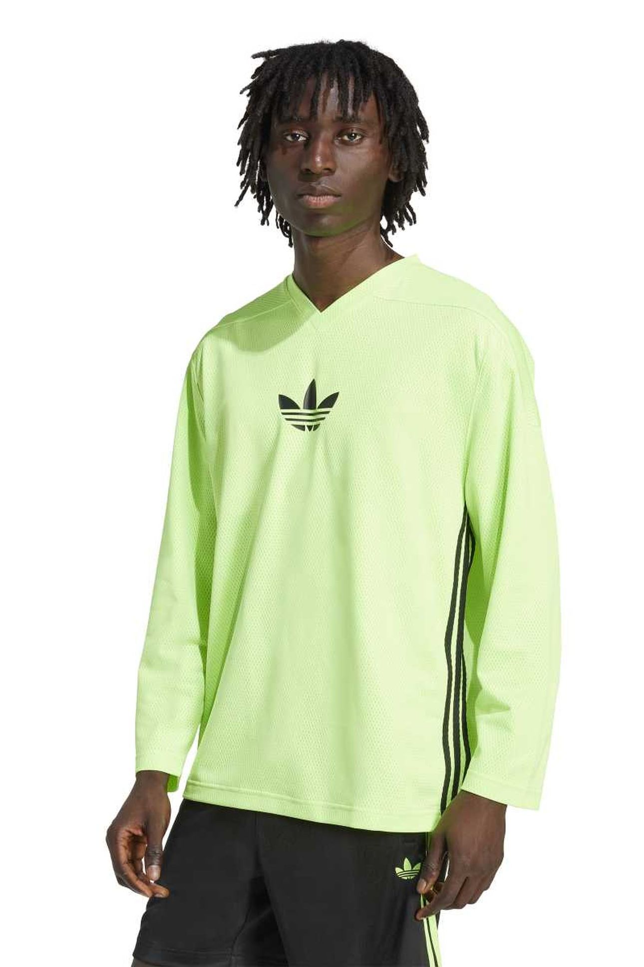 UNISEX MESH LS SIGNAL GREEN 1