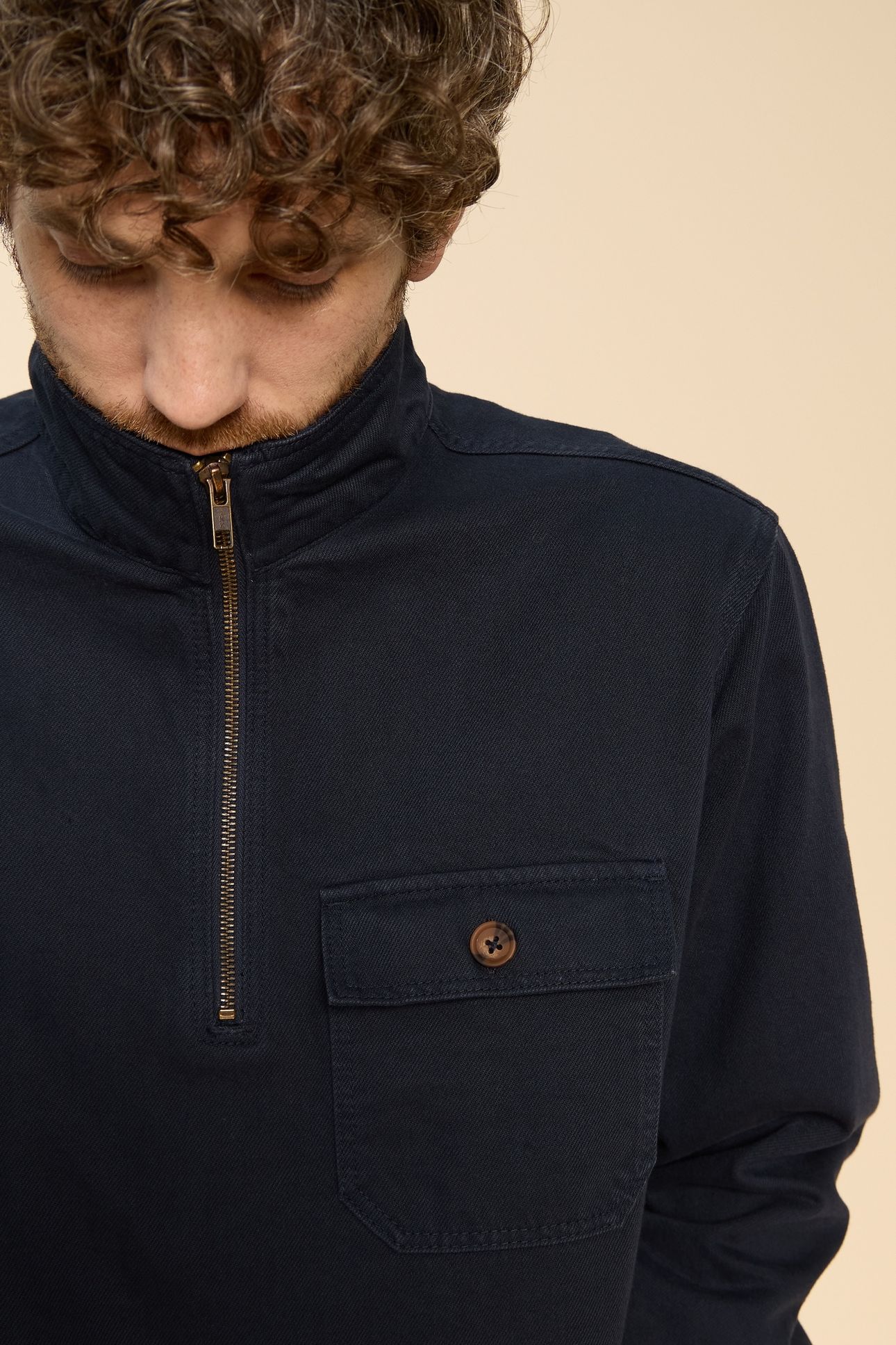 MCCARTHY FUNNEL NECK DARK NAVY 6