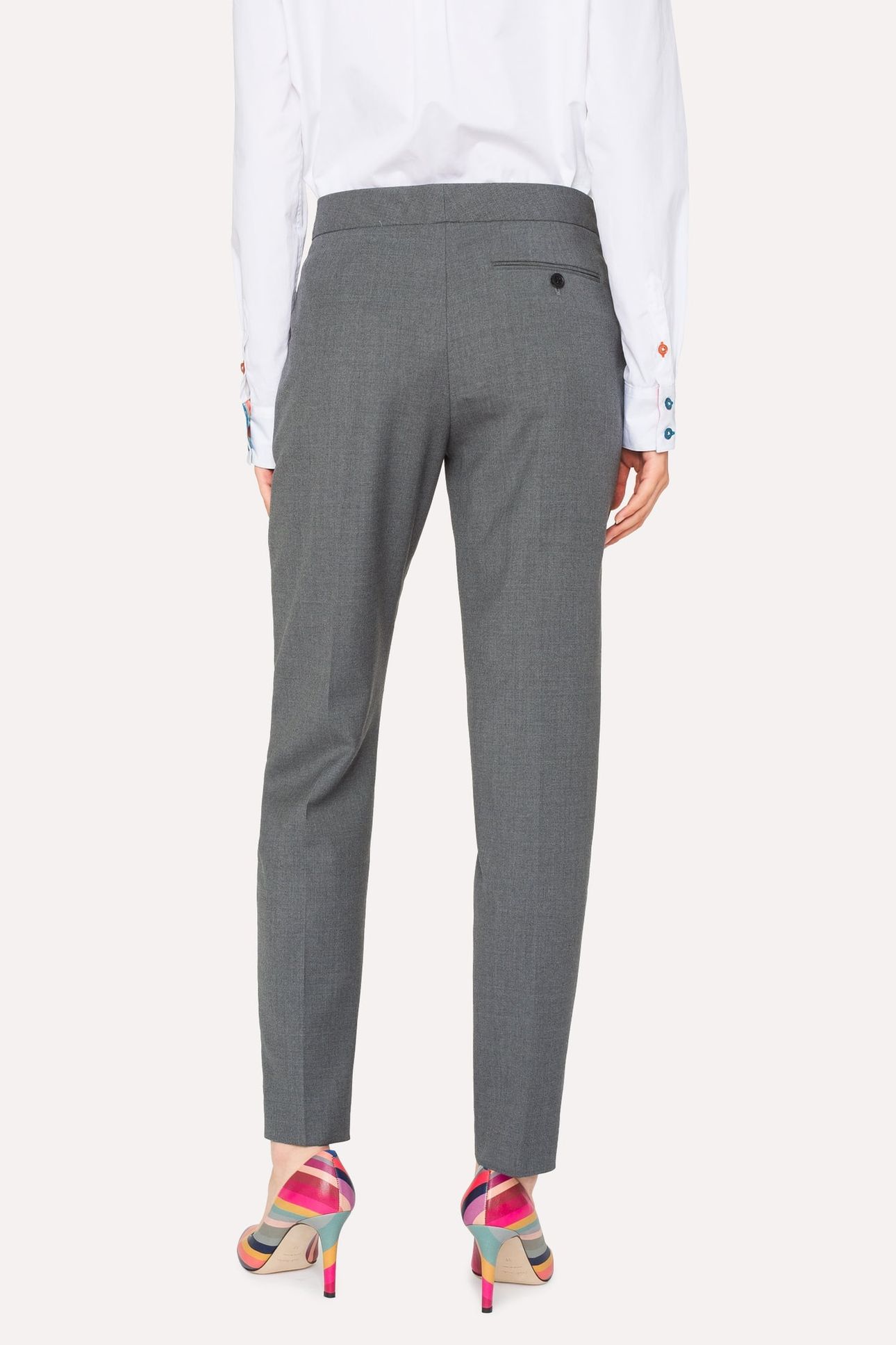 WOMENS TROUSERS GREY MELANGE 3