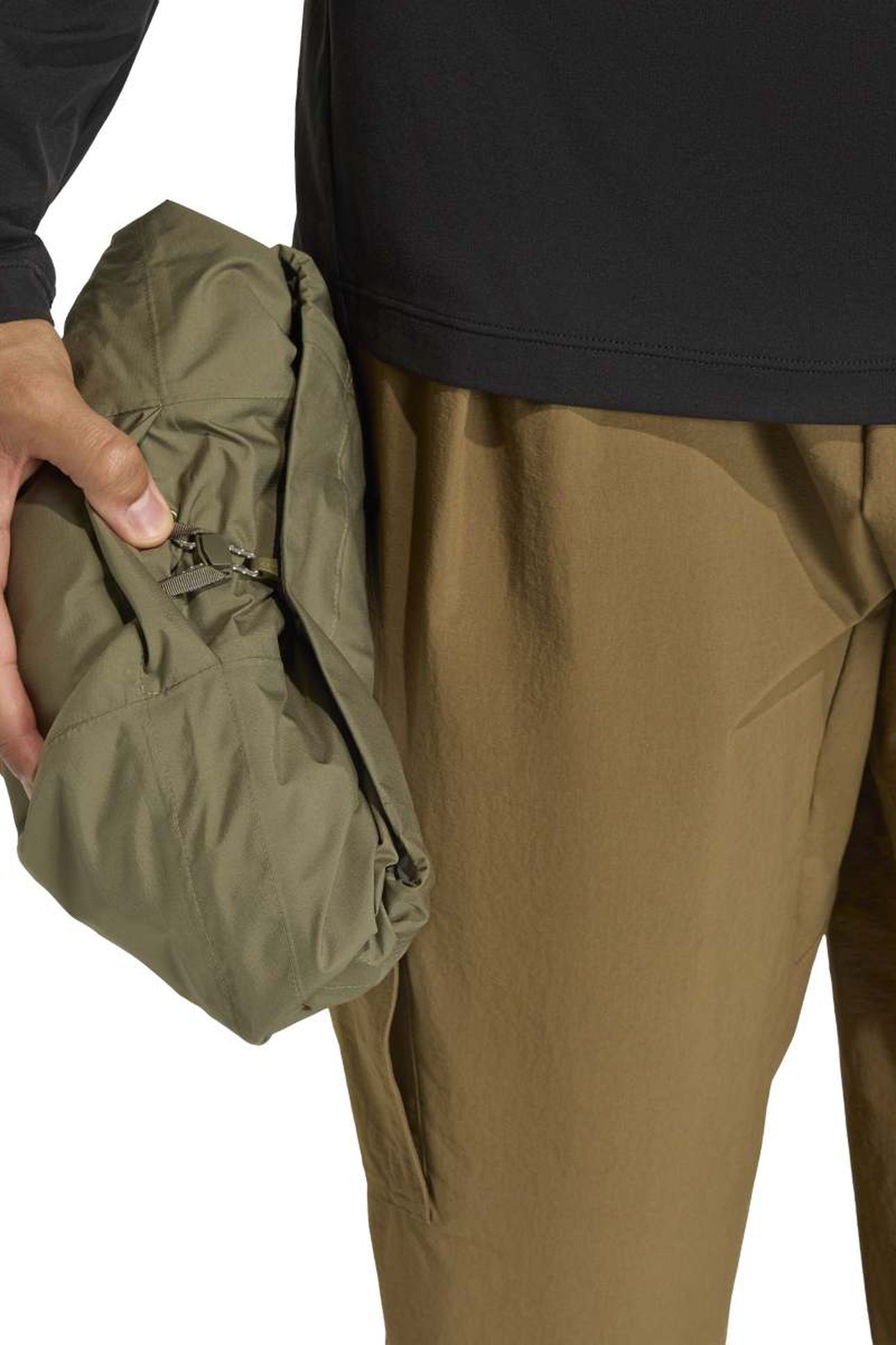 UNISEX TERREX MULTI 2.5 LAYER CLIMAPROOF RAIN JACKET OLIVE S 5