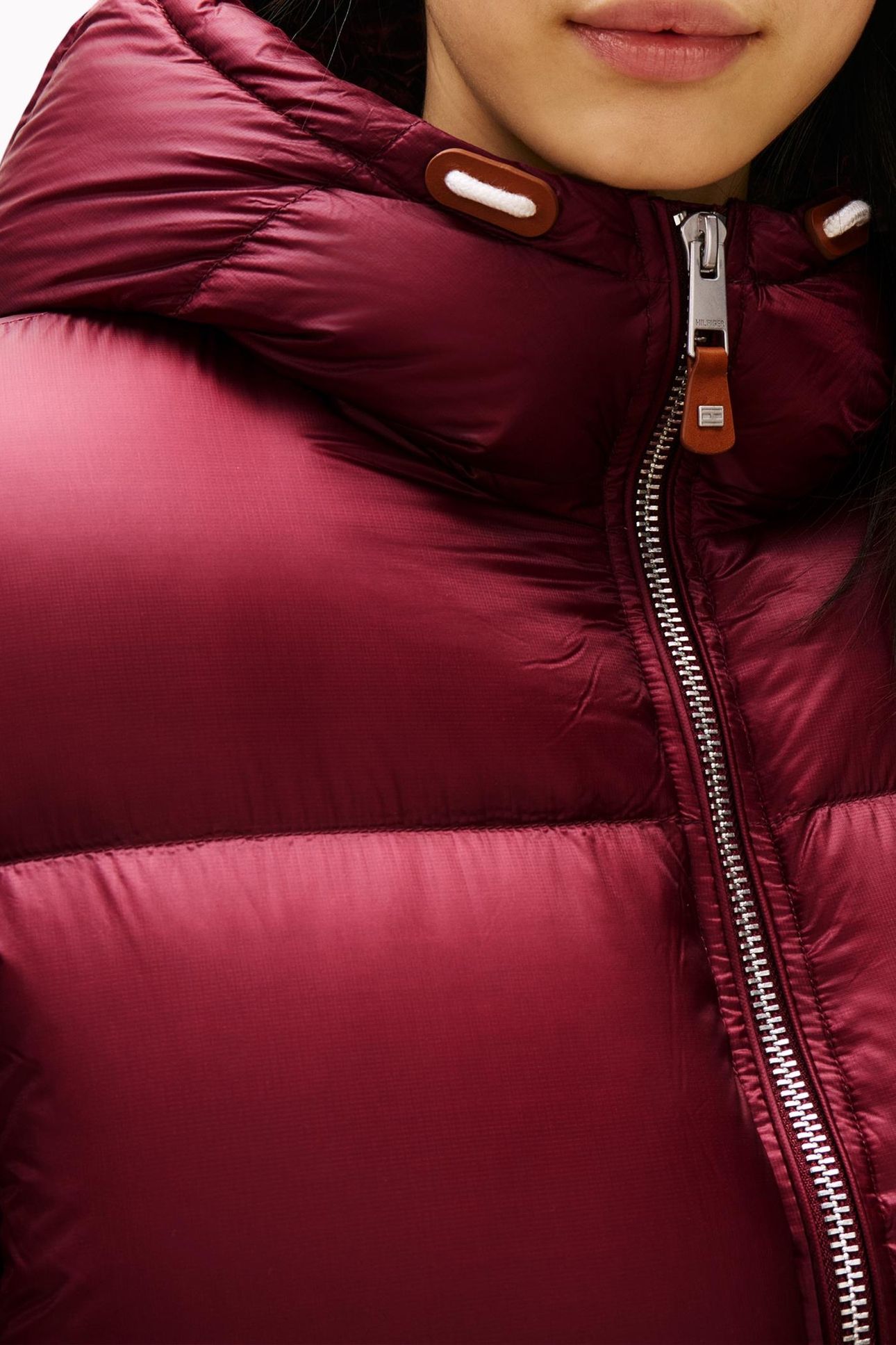 SUPER LIGHT HIGH WAISTED DOWN DEEP BURGUNDY 4