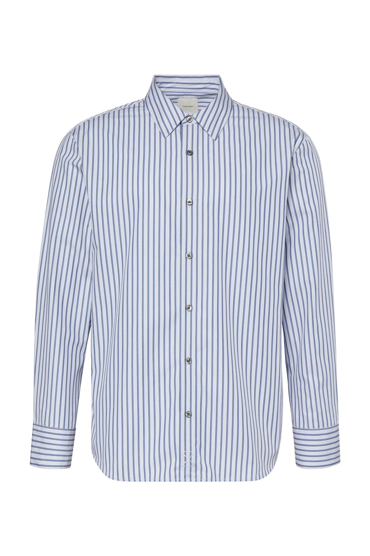 LS THIN DBL STRIPE SHIRT XENON BLUE 4