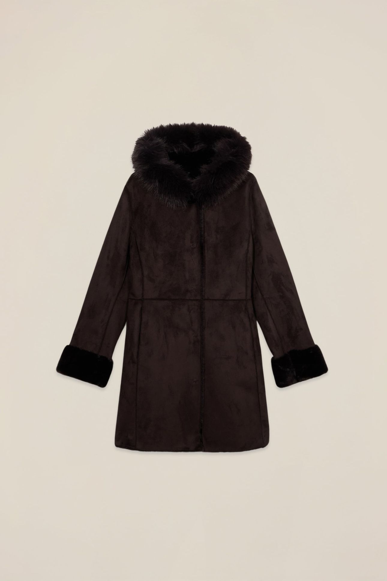 SOFT FABRIC COAT BROWN 3