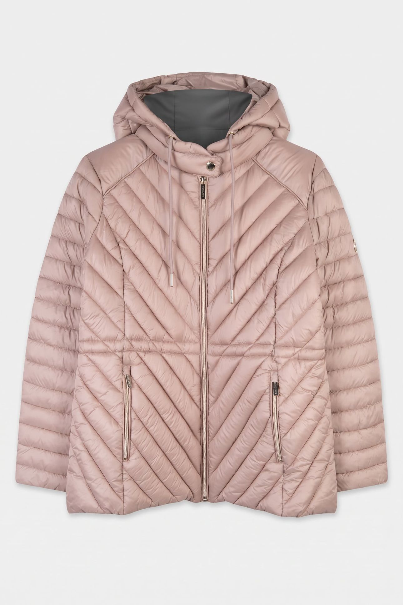 DRAWSTRING CHEVRON CHAMPAGNE 3