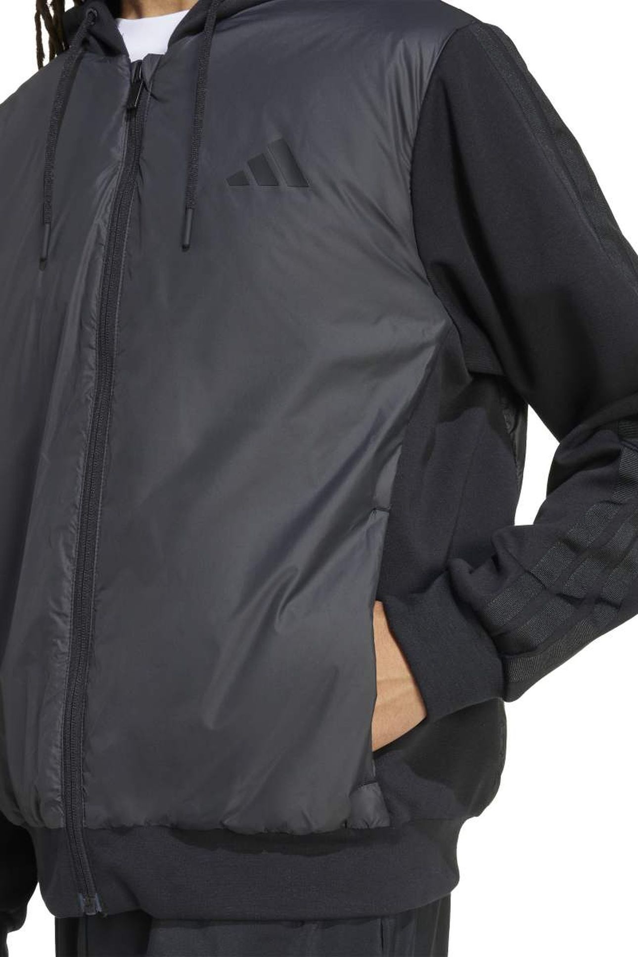 UNISEX ESSENTIAL 3S IN HYB JACKET BLACK 5