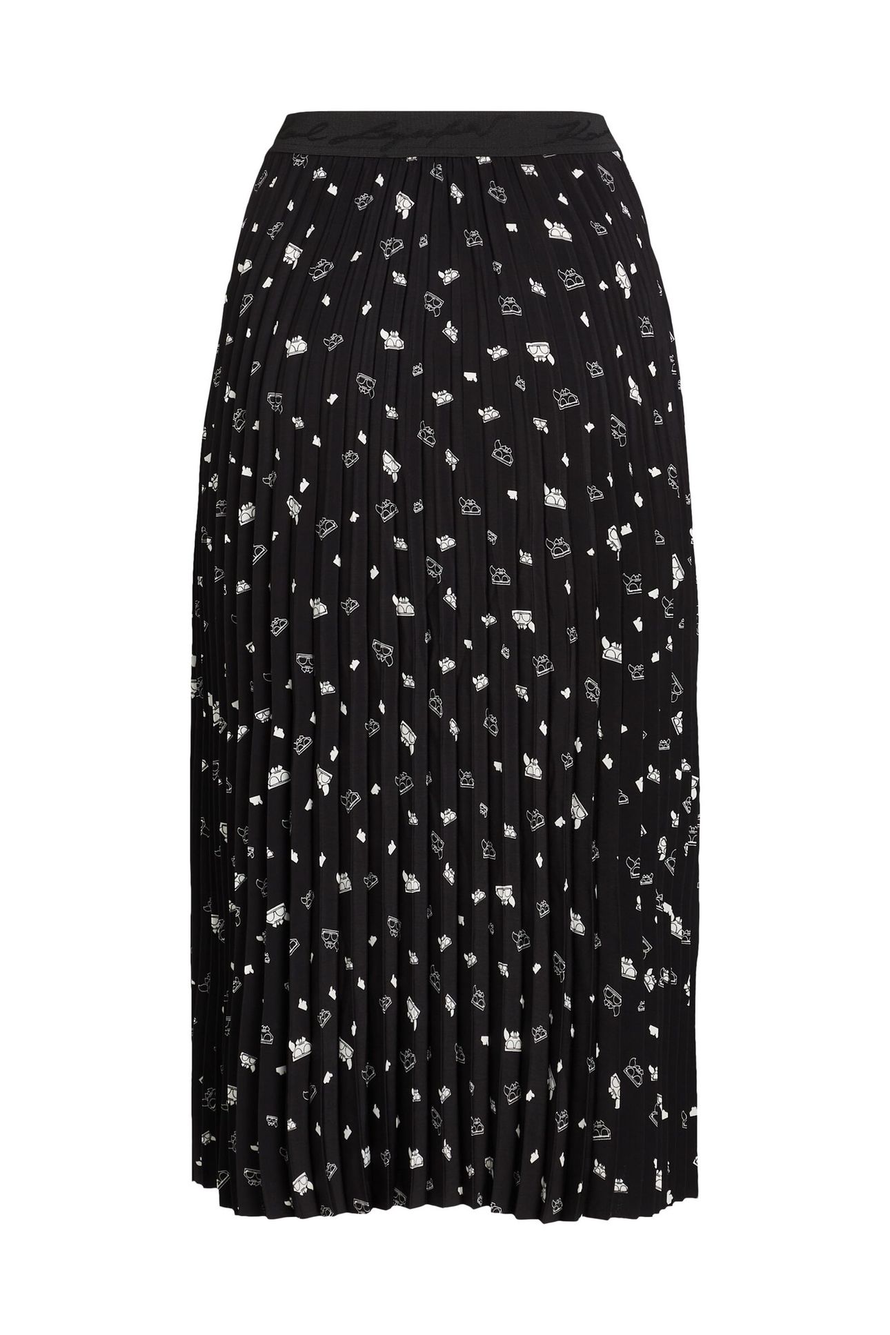 KOCKTAIL KARL PLEATED SKIRT BLACK 3