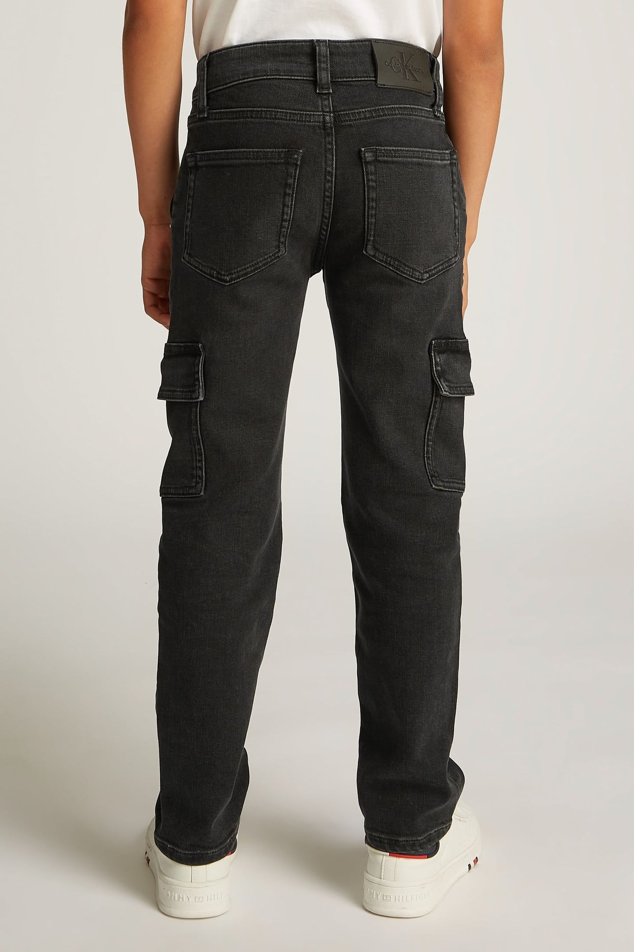 BOYS CARGO WASHED BLACK 2