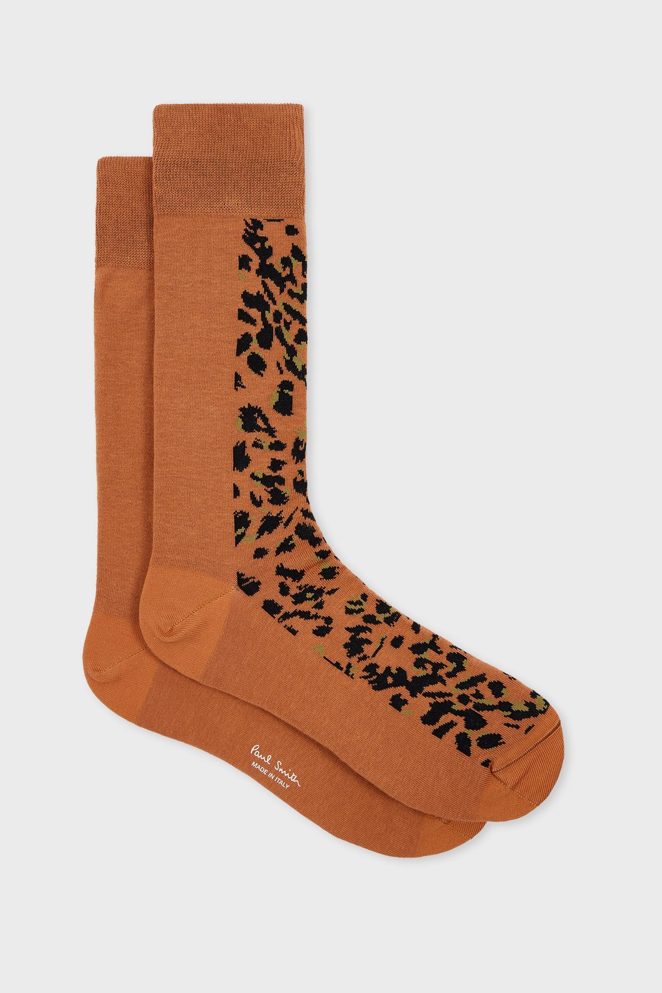 MEN SOCK ILIAD LEOPARD TAN 1